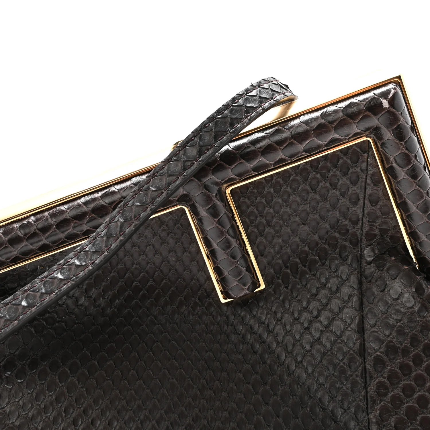 Snakeskin Small Fendi First Brown - Top Club