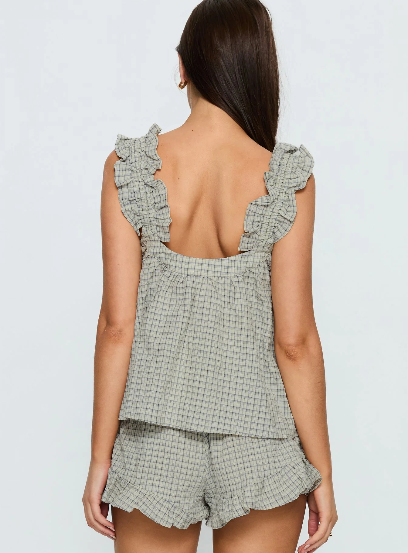 Santabelle Frill Top Check