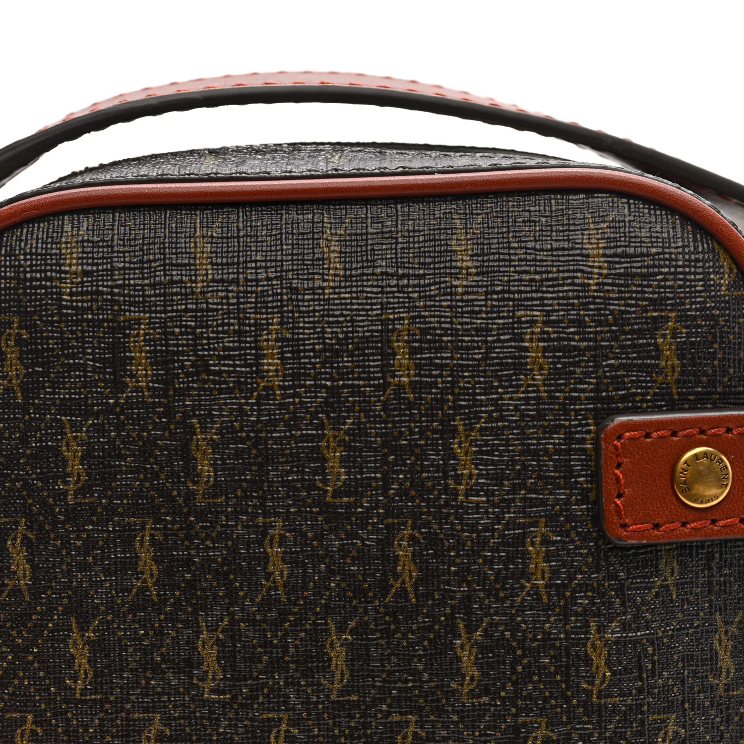 Canvas Smooth Calfskin Le Monogramme Crossbody Pouch Chestnut - Top Club
