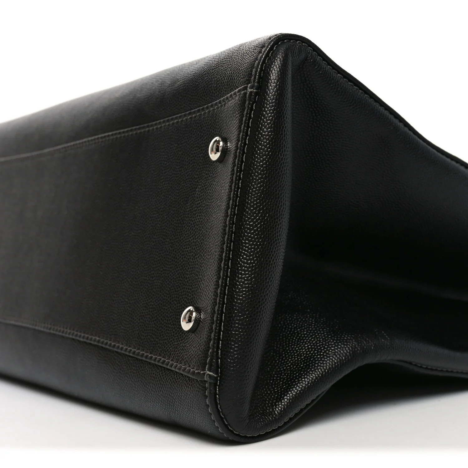 Caviar Medium Cerf Executive Shopper Tote Black - Top Club