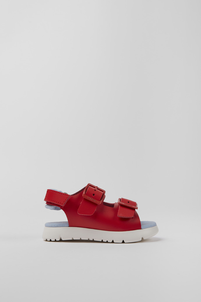 Caterpillar Red Leather Sandals for Boys