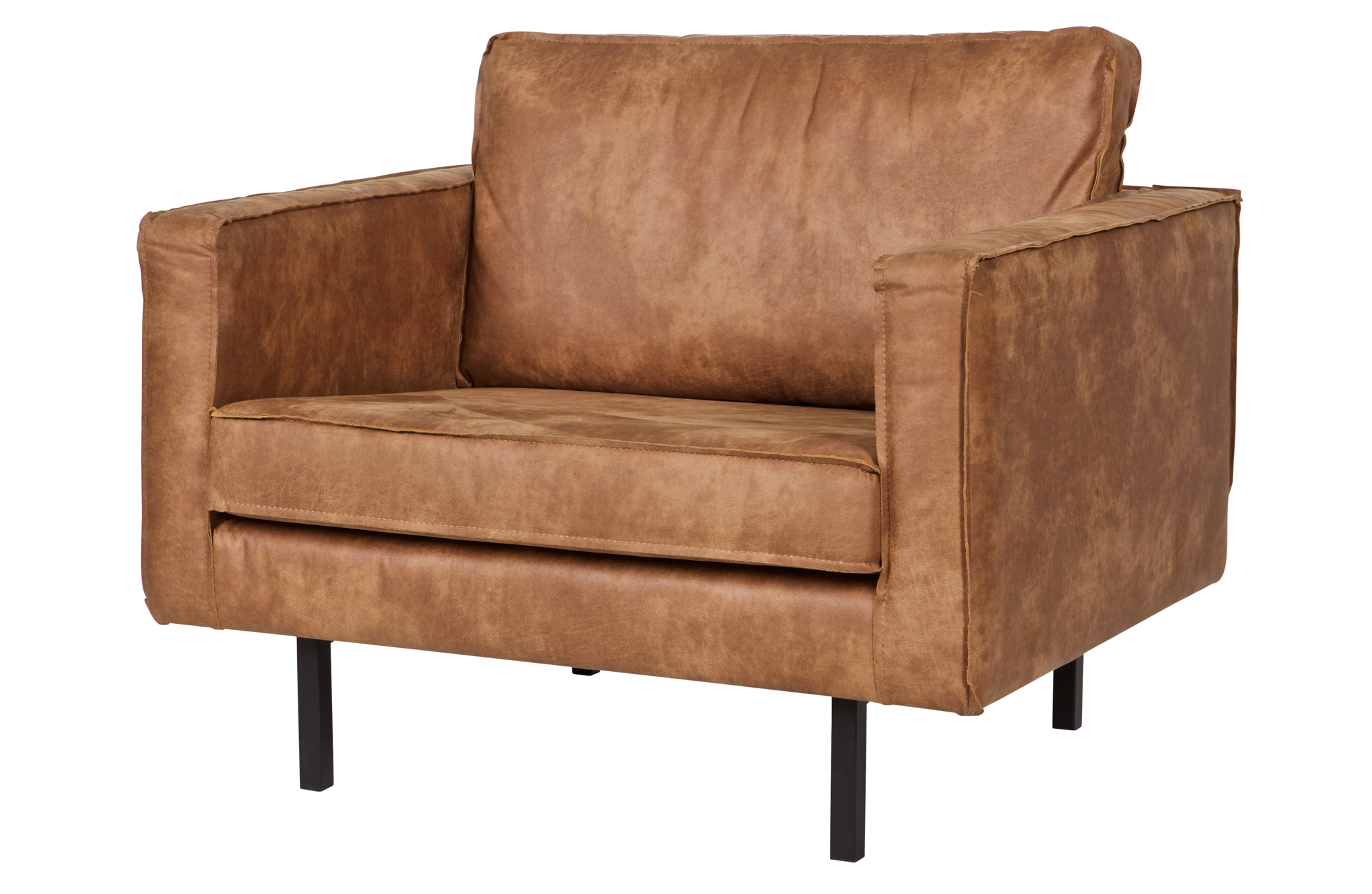 Fauteuil Rodeo leer - Cognac