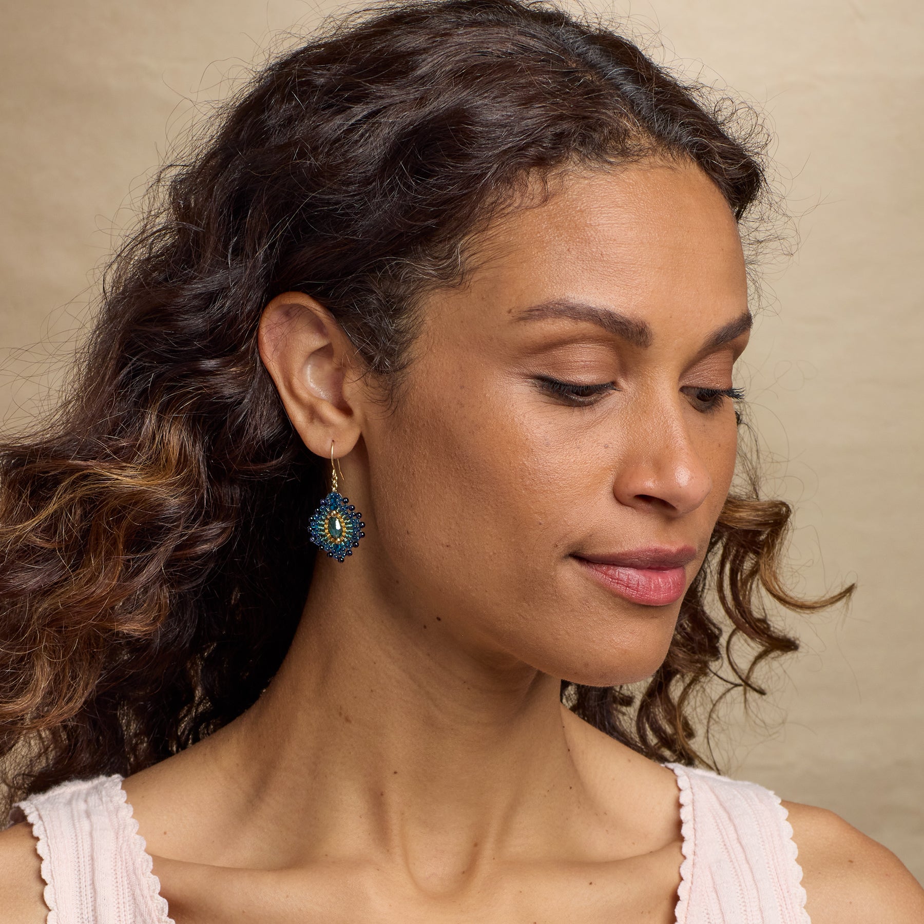 Blue Plume Earrings - Sundance Living