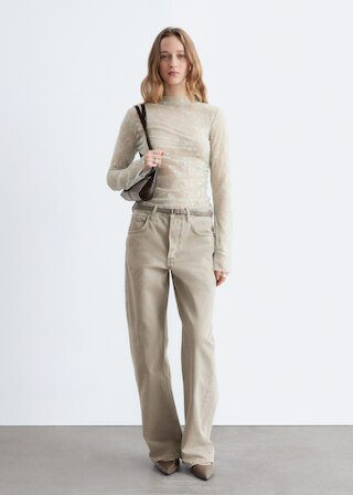 & Other Stories LONG-SLEEVE LACE TOP