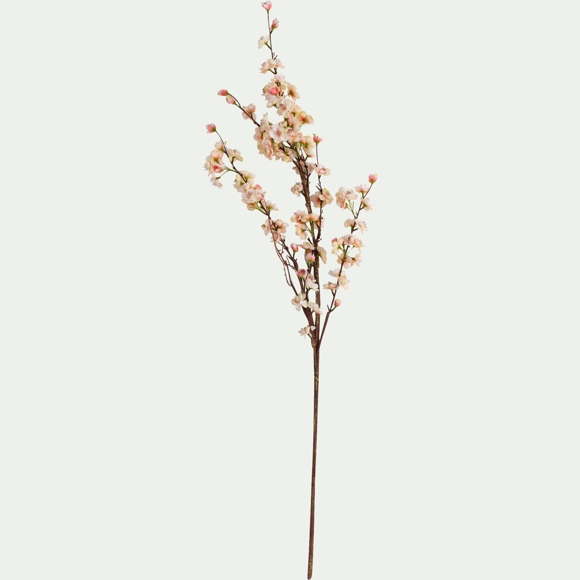 LUDGER - Branche de pêcher artificielle H125cm - rose