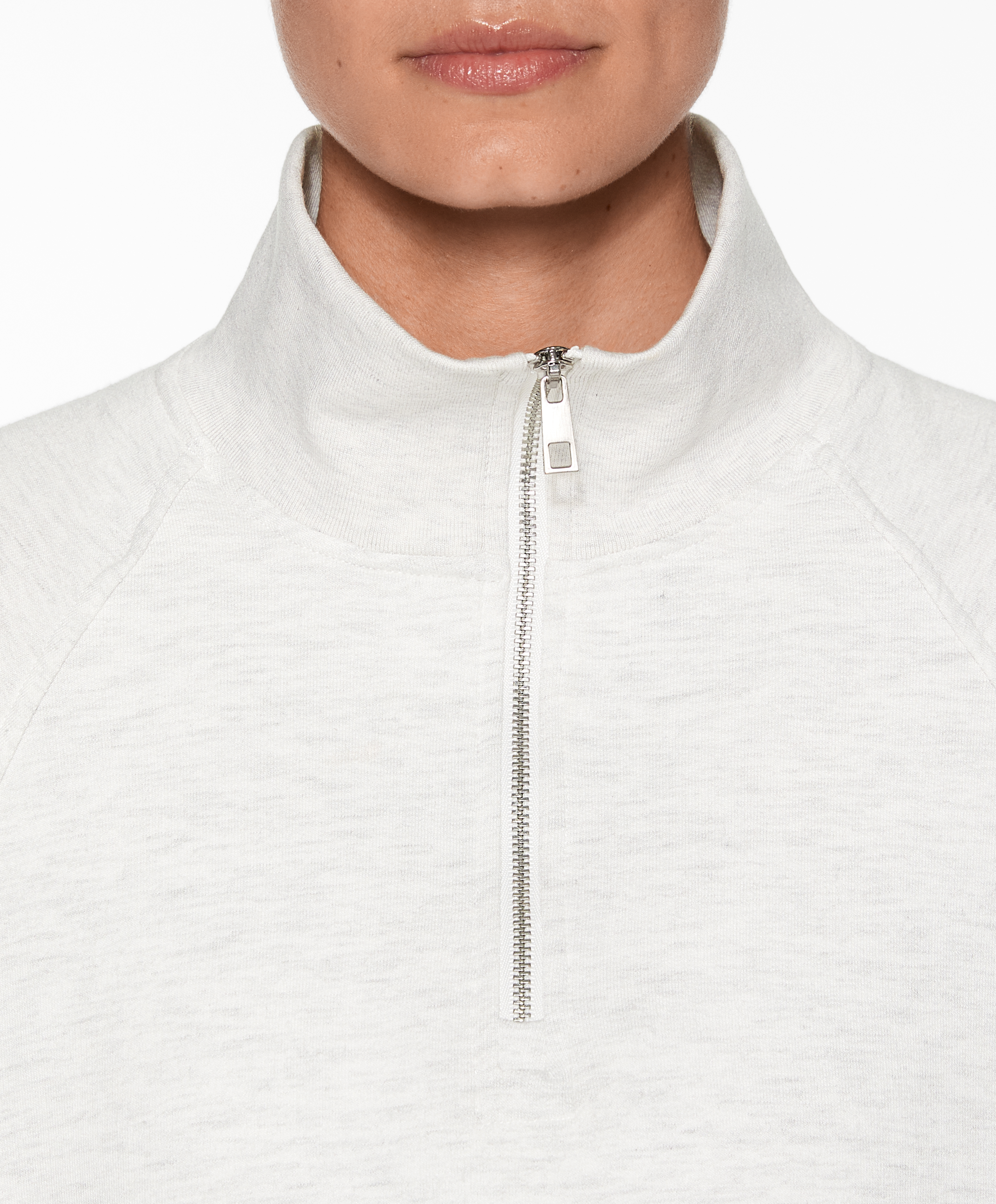 OYSHO Half-zip sweatshirt with cotton and modal