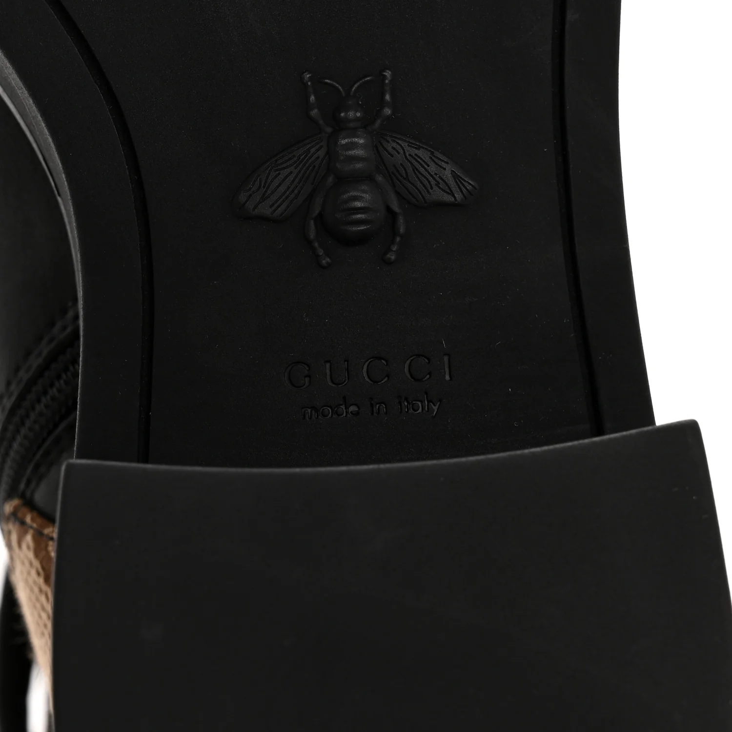 Flores Calfskin Monogram Maxi GG Nappa Matelasse Double G 40mm Ankle Boots 36.5 Black Camel Ebony - Top Club