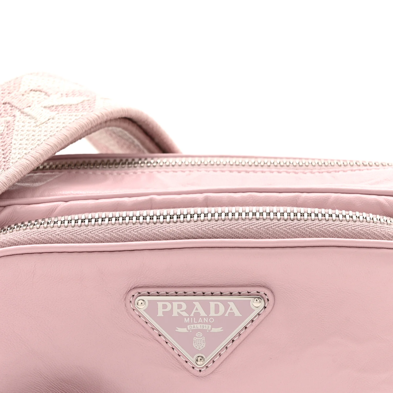 Nappa Antique Multi-Pocket Shoulder Bag Alabastro - Top Club