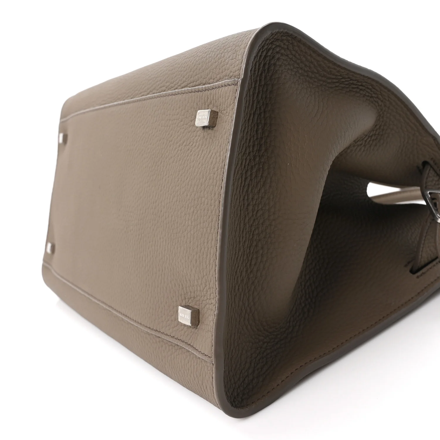 Matte Grained Calfskin Soft Margaux 12 Dark Taupe - Top Club
