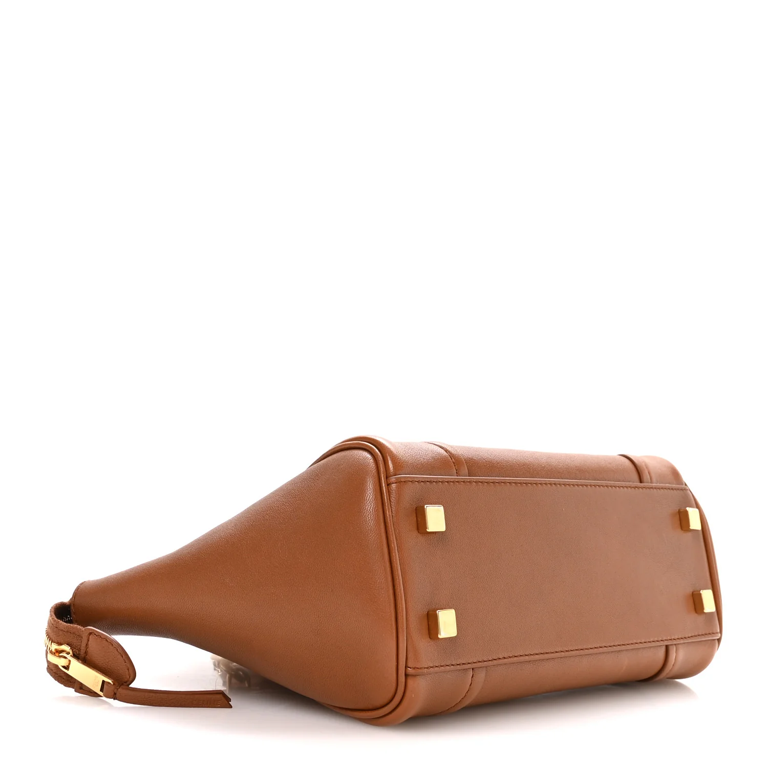 Supple Shiny Lambskin Little New Luggage Soft Tan - Top Club