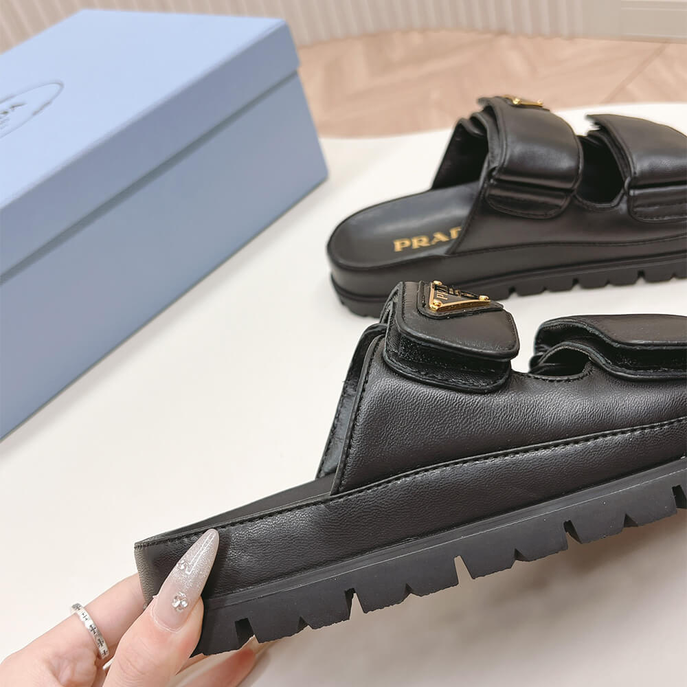 PRADA Nappa leather slides - Top Club