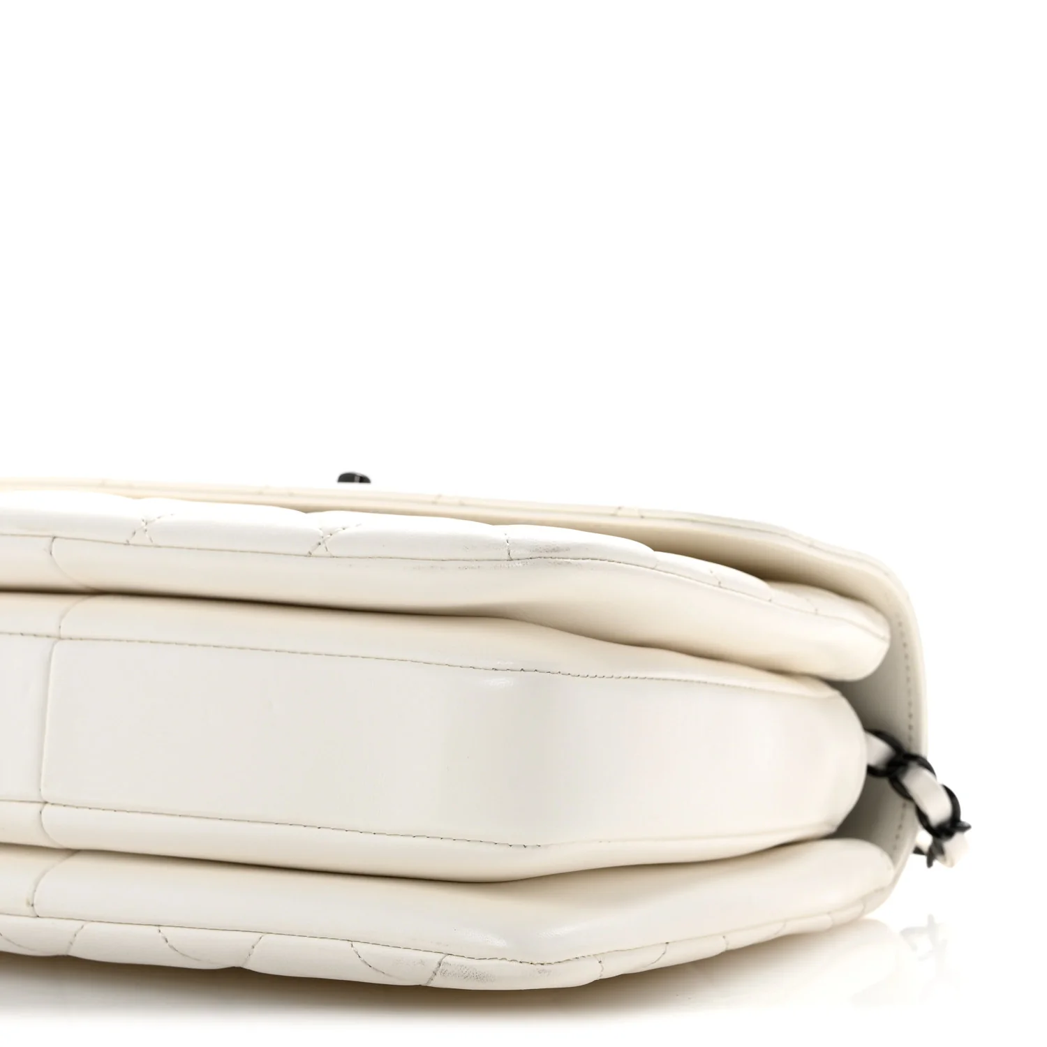 Lambskin Quilted Small Trendy CC Dual Handle Flap Bag White - Top Club