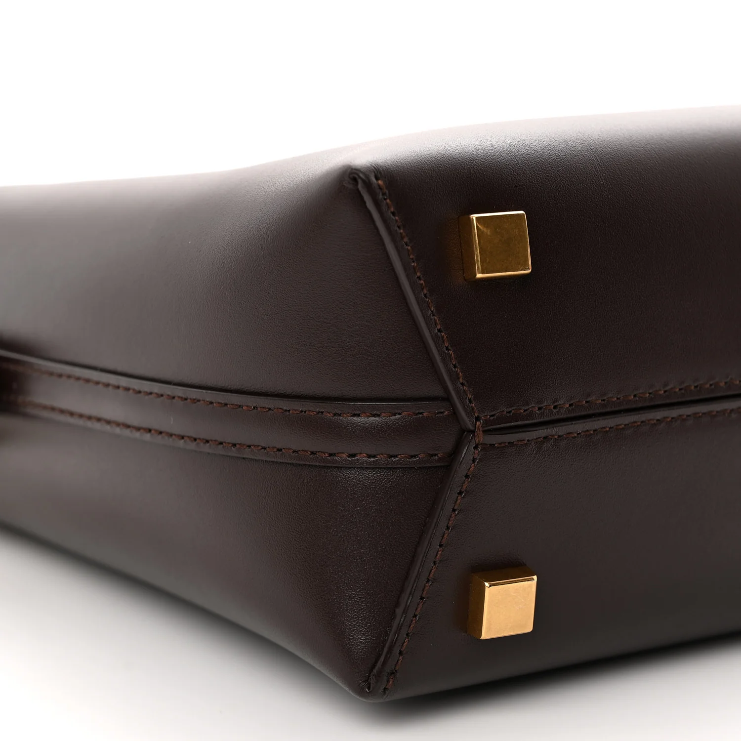 Shiny Calfskin Le 37 Mini Bucket Bag Dark Sweet Chocolate - Top Club