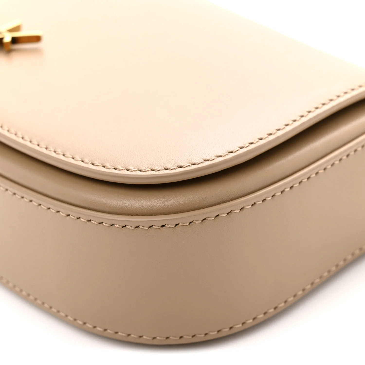 Box Calfskin Mini Voltaire Shoulder Bag Dark Cork - Top Club