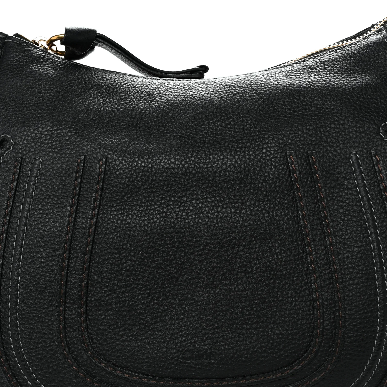 Calfskin Medium Marcie Satchel Black - Top Club