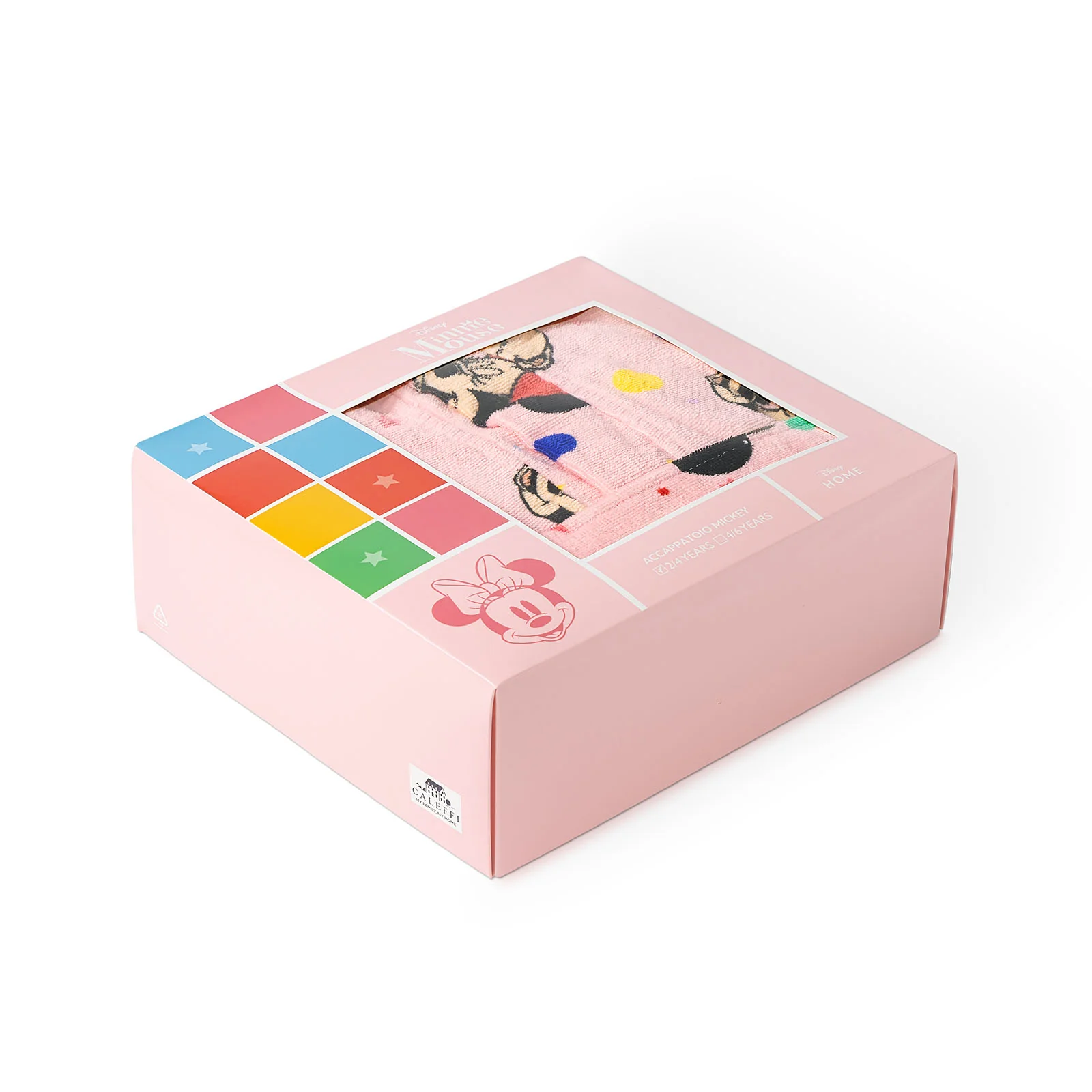 Accappatoio Con Cappuccio In Cotone Minnie Fiocco 8/10 Anni Unica Disney