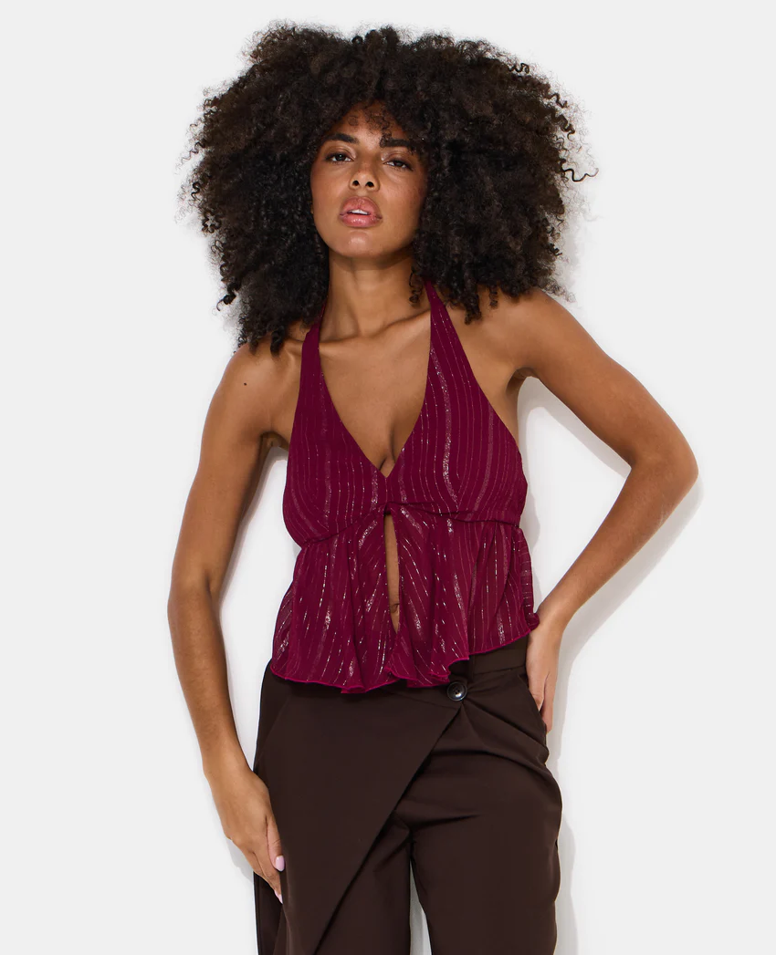 Pimkie Top dos-nu en voile rayé avec lurex