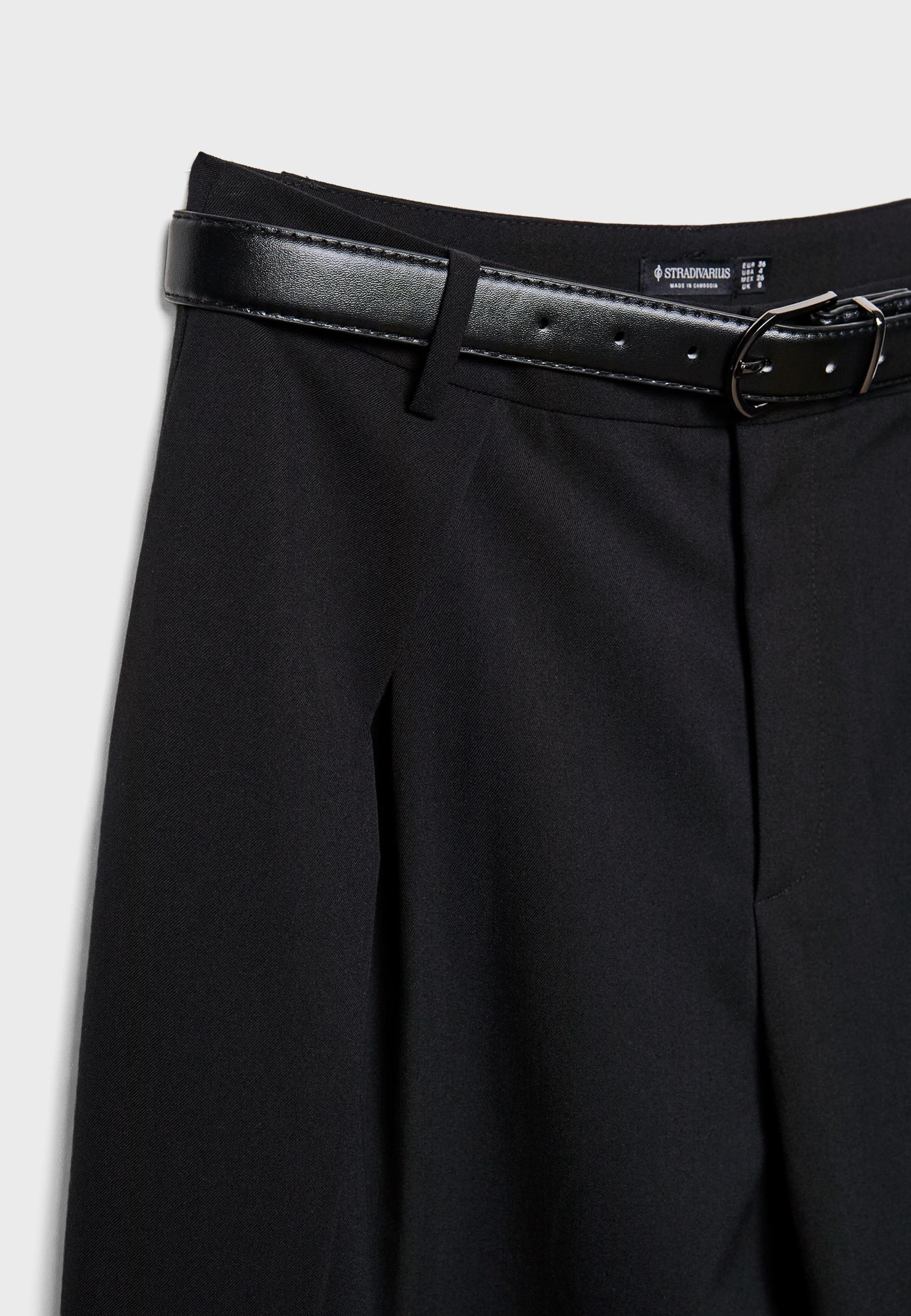 MAXI-DART TROUSERS WITH BELT