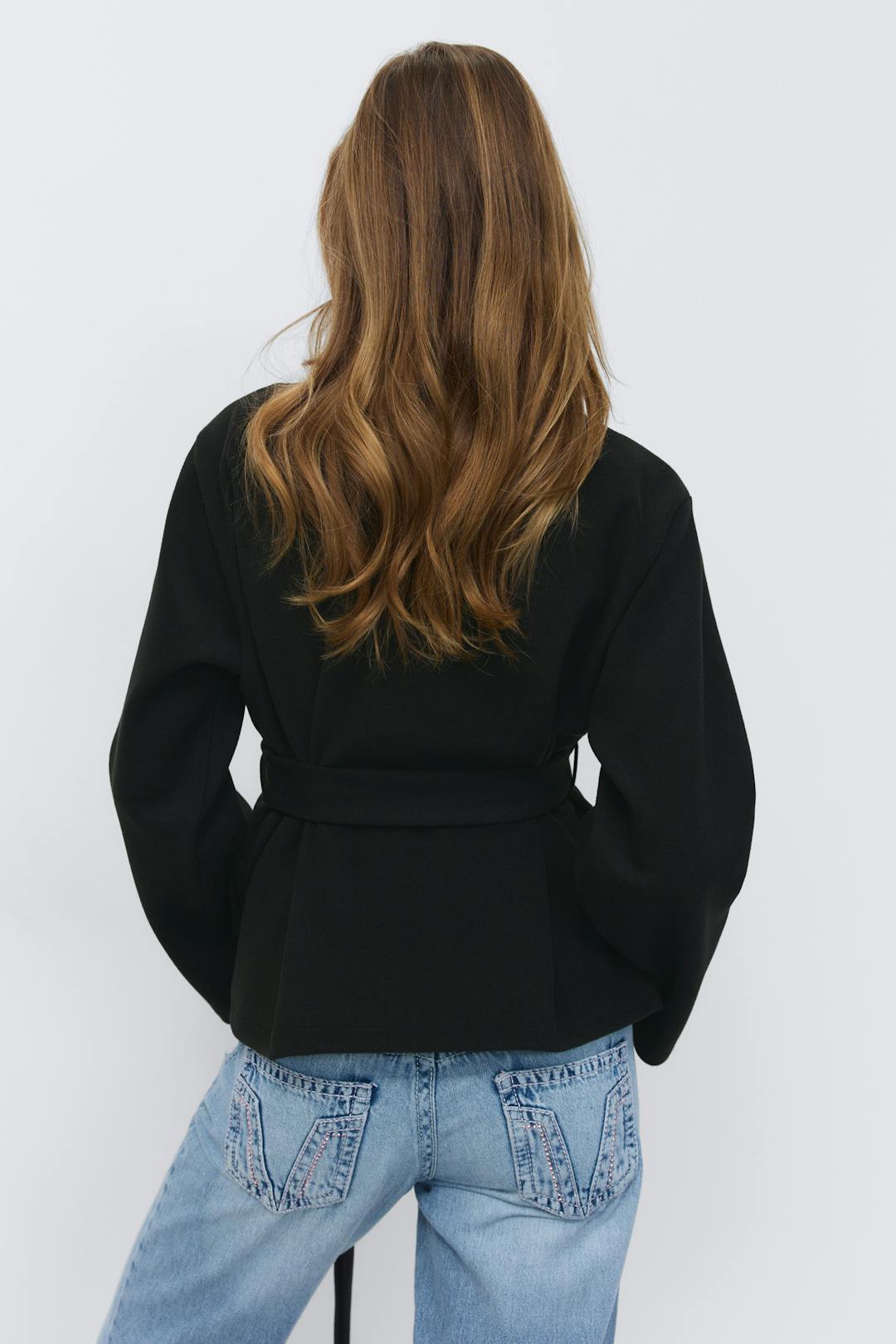Gina Tricot 14+ felt wrap jacket
