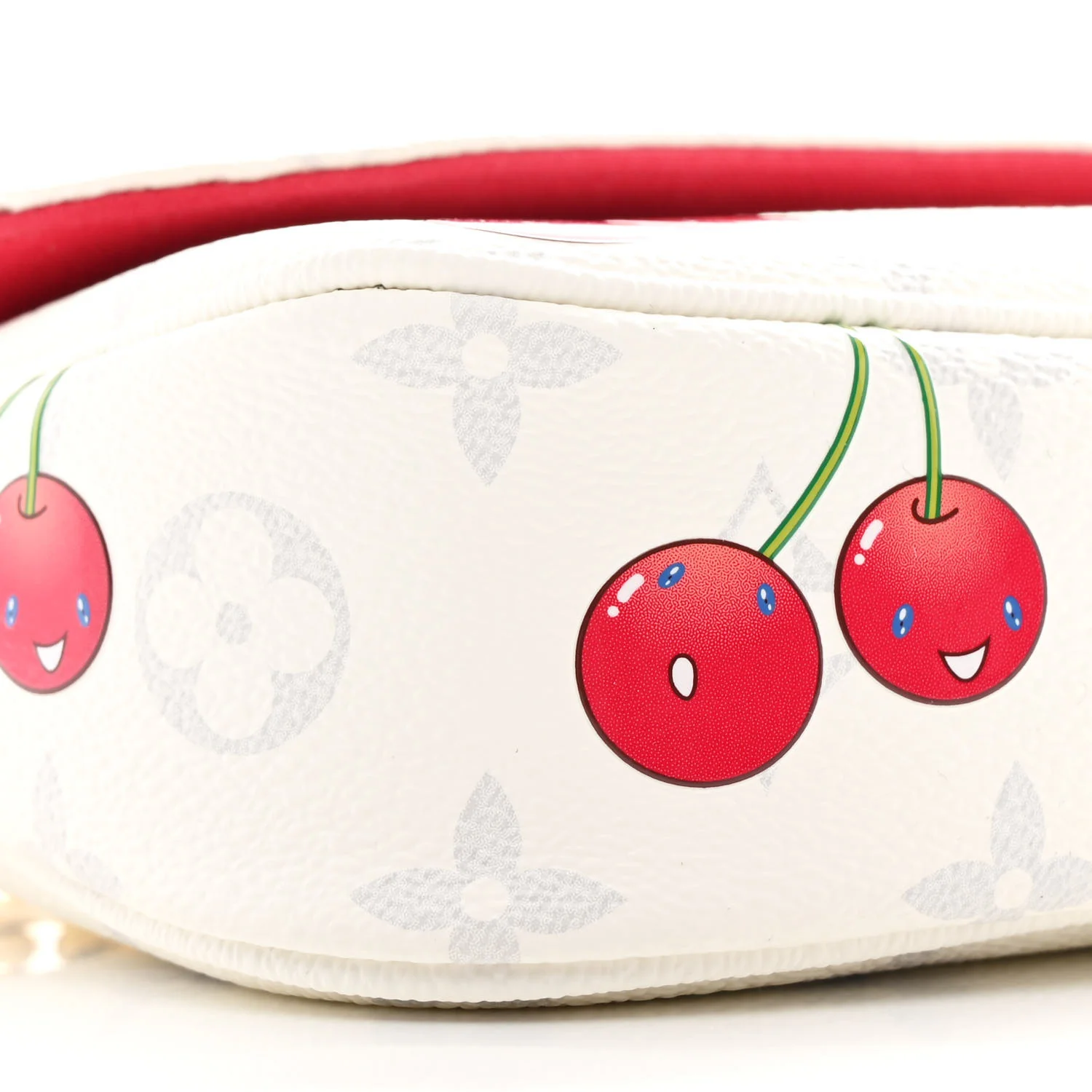 LV X TM Monogram Cerises Ivy Wallet On Chain White - Top Club