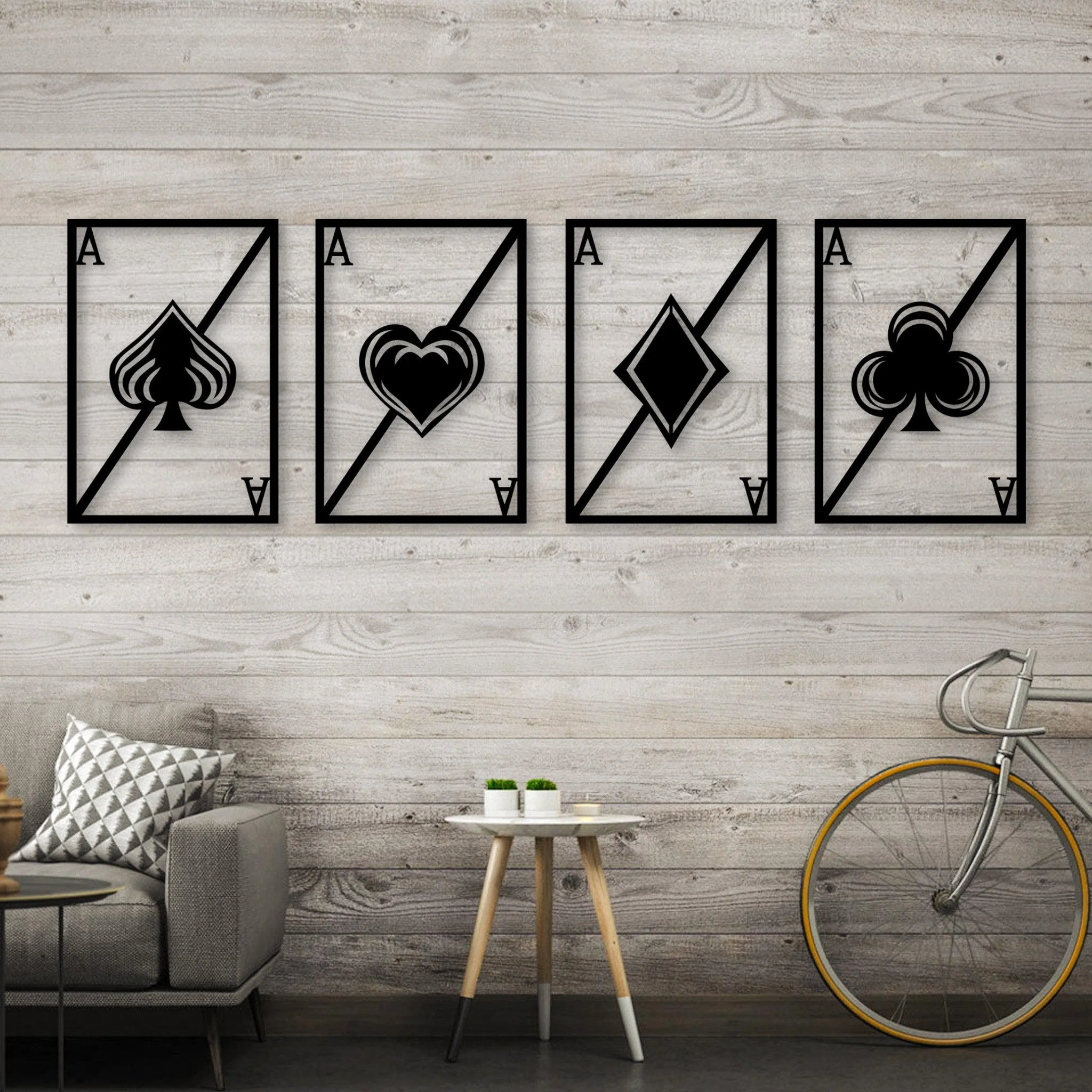 Playing Cards Metal Wall Art - Alvarez Pro Painting LLC