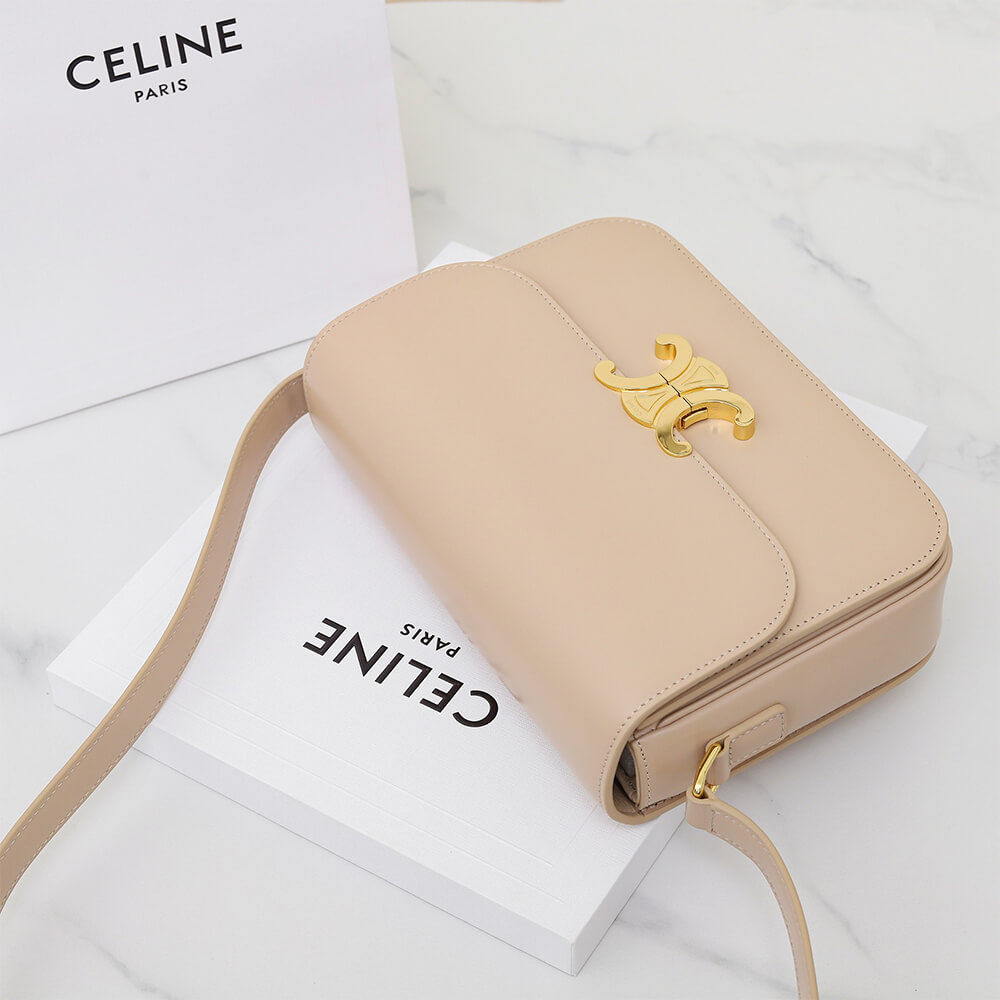 CELINE CLASSIQUE TRIOMPHE BAG in shiny calfskin(HIGH-END GRADE) - Top Club