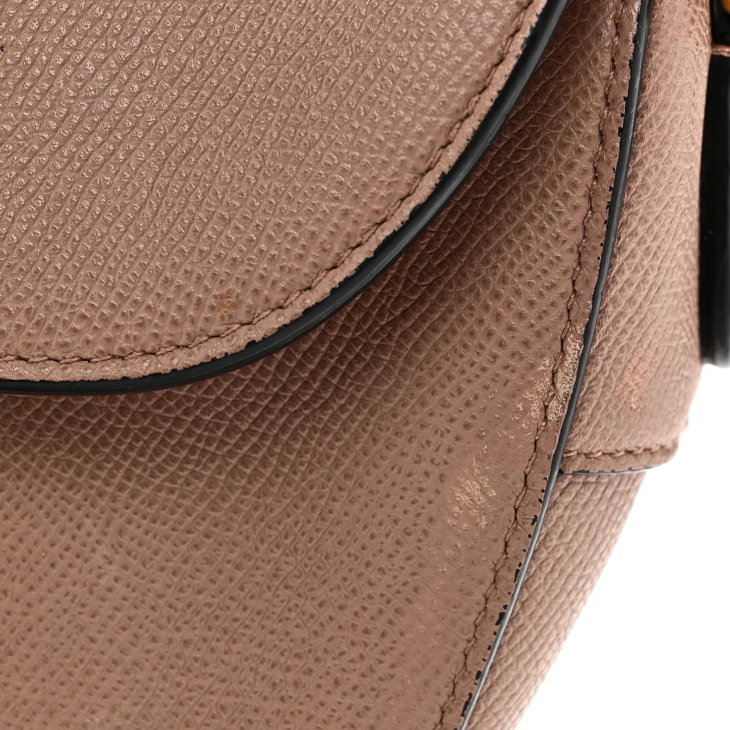 Grained Calfskin Saddle Bag Blush - Top Club