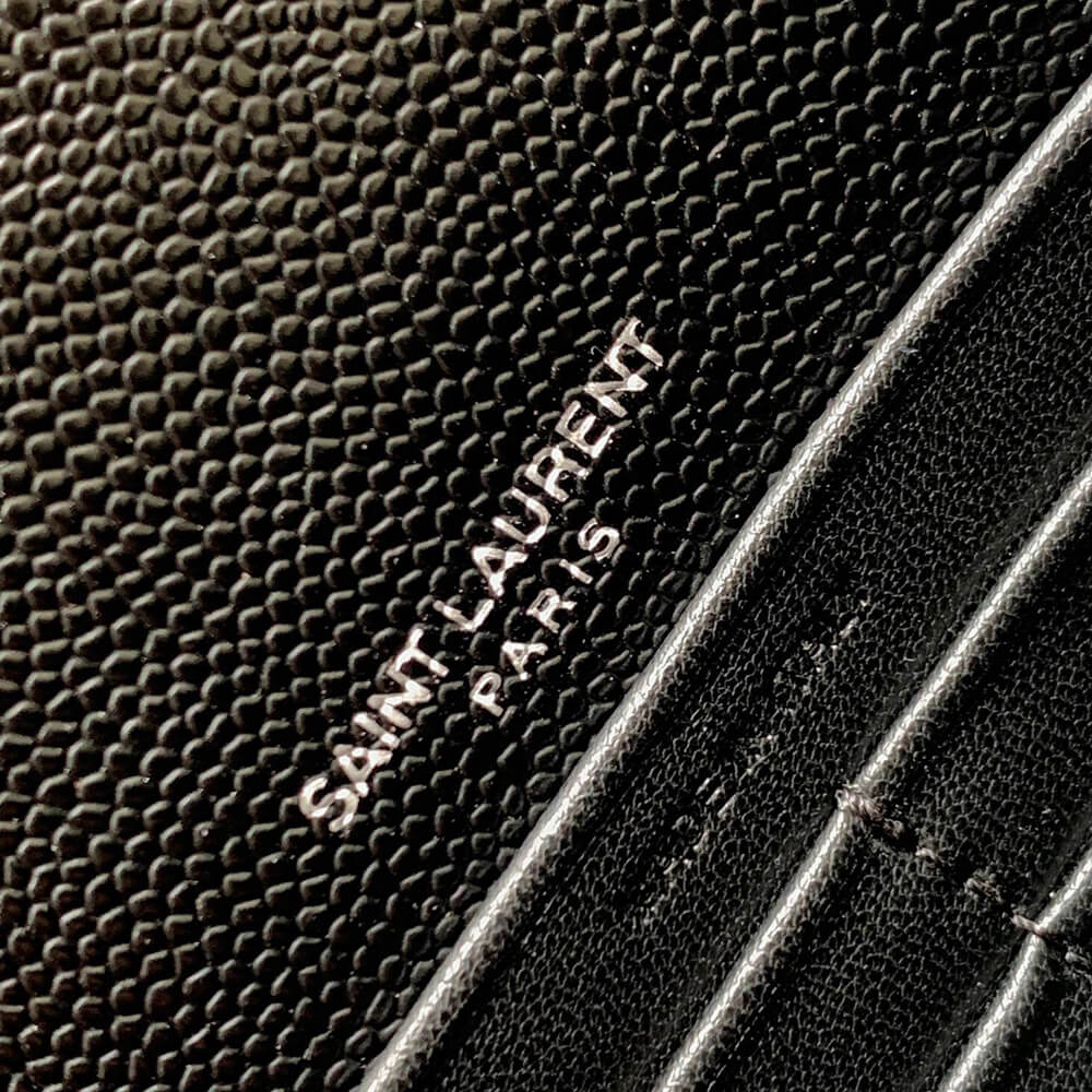 YSL cassandre envelope chain wallet in grain de poudre leather(High-end Grade) - Top Club