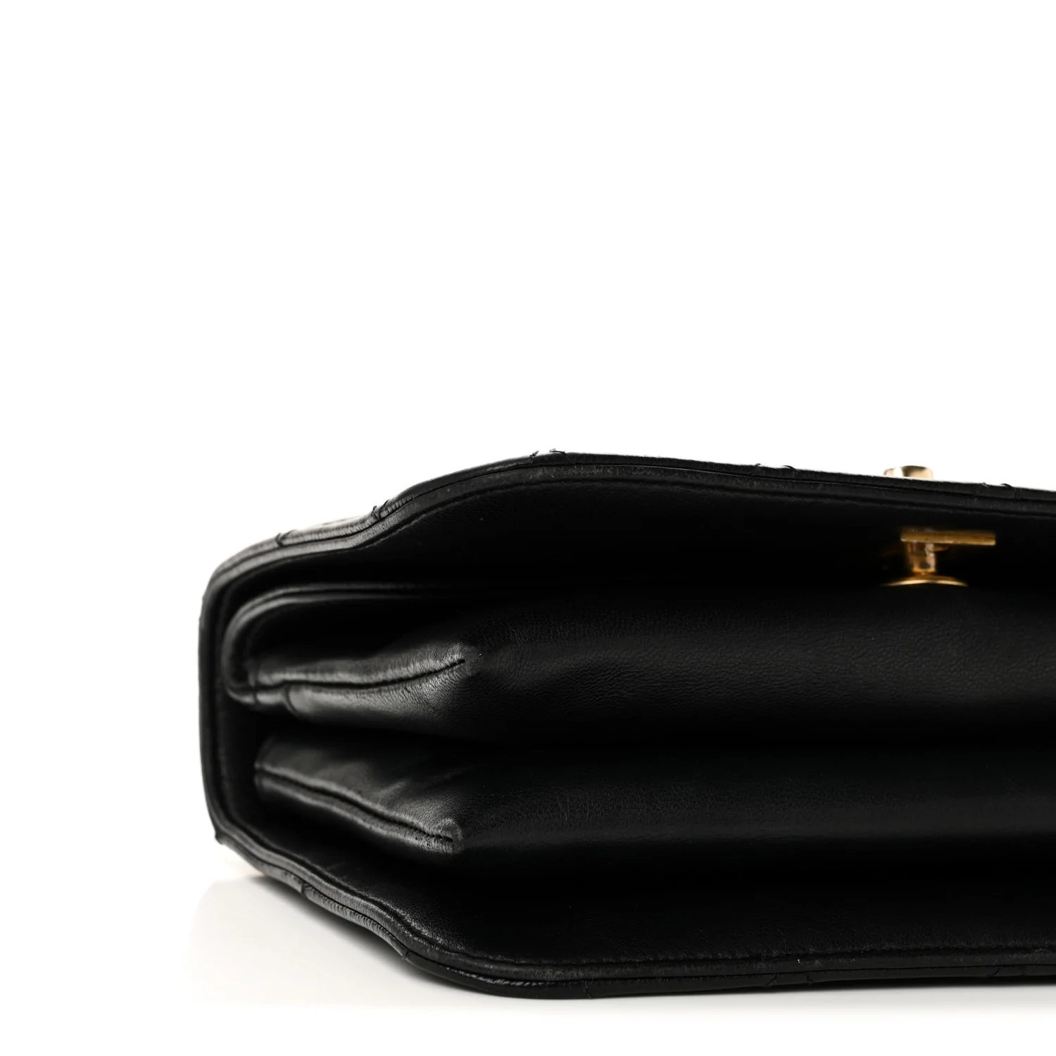 Caviar Quilted Mini Top Handle Flap Black - Top Club