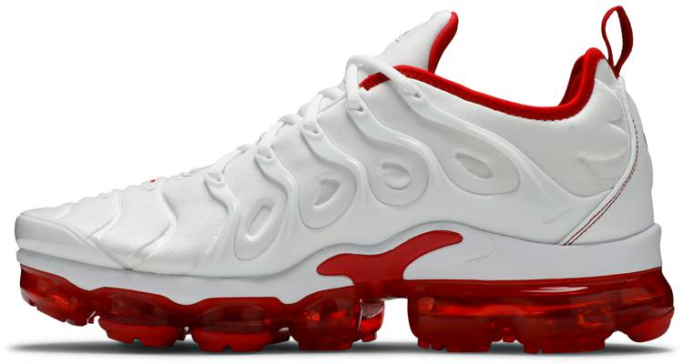Air VaporMax Plus  White University Red  DH0279-100 - Sneaker Replica Workshop
