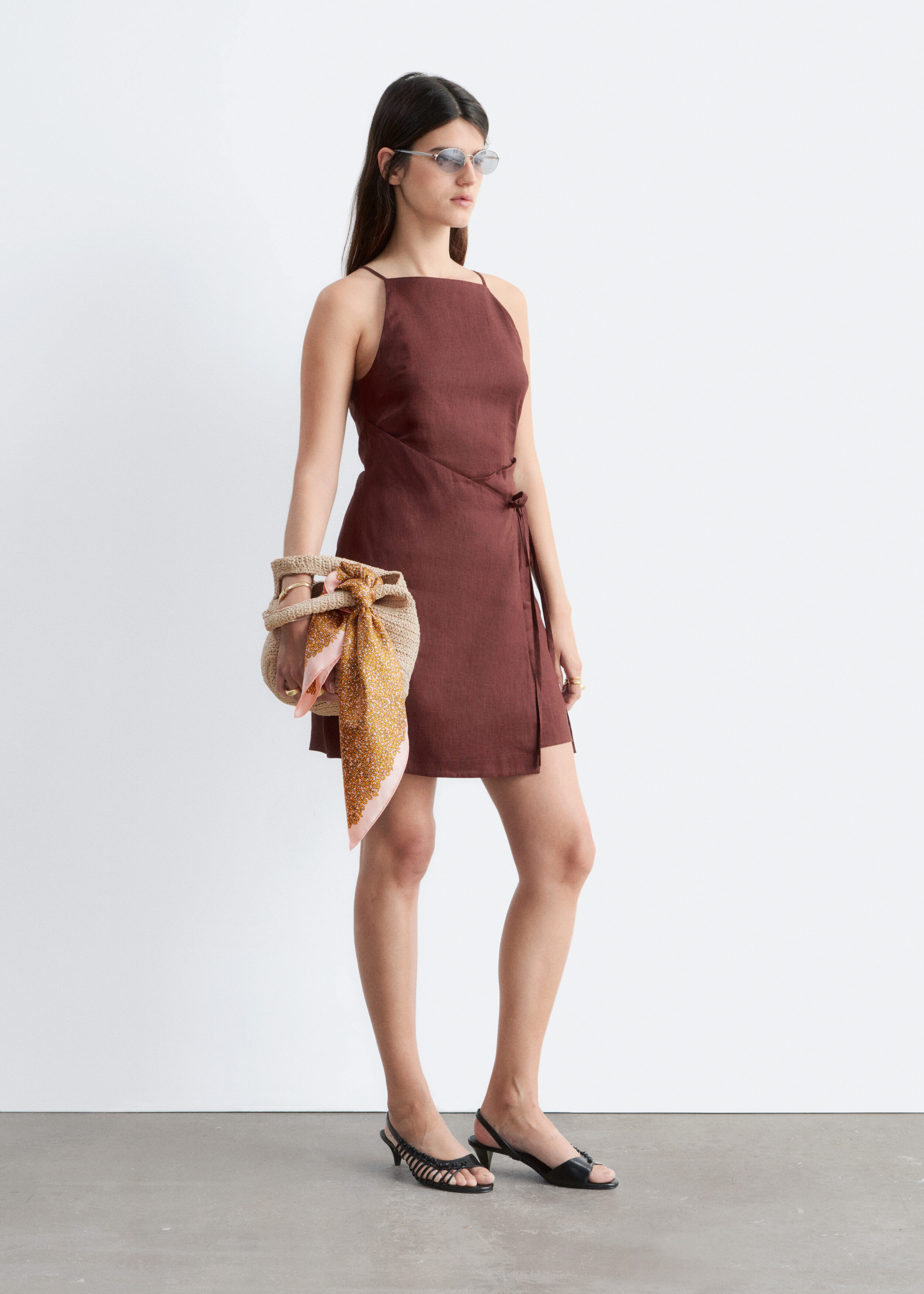 & Other Stories LINEN MINI DRESS