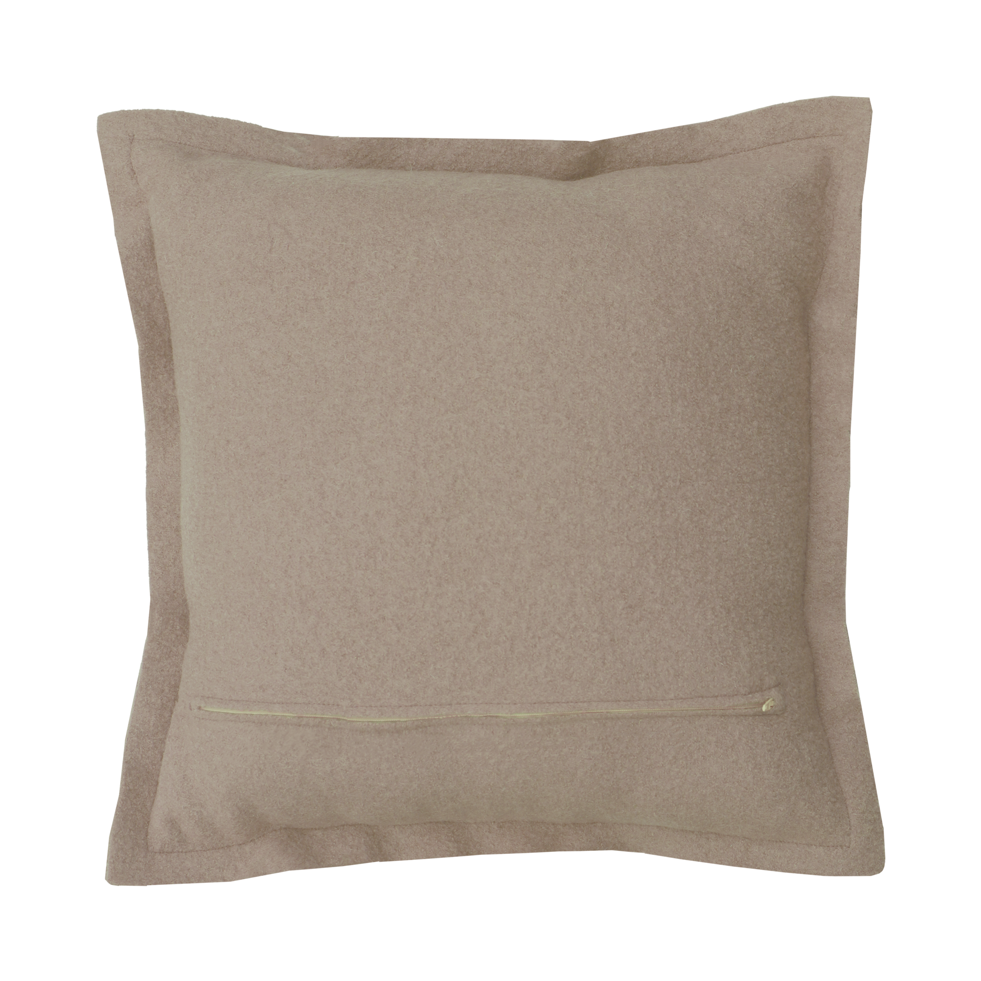 Sierkussen boiled wool zand 53x53 cm