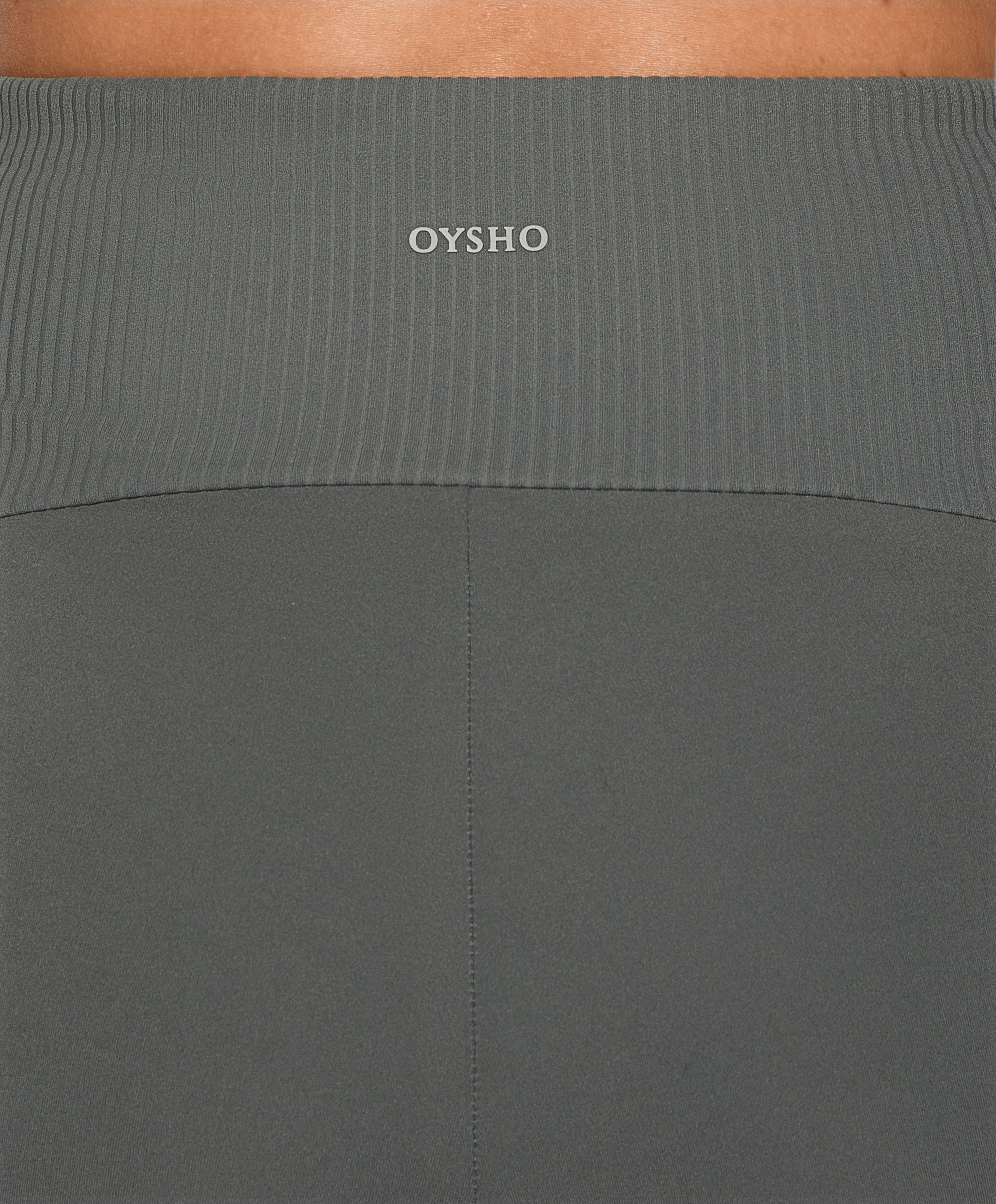 OYSHO Comfortlux high-rise rib 65cm ankle-length leggings