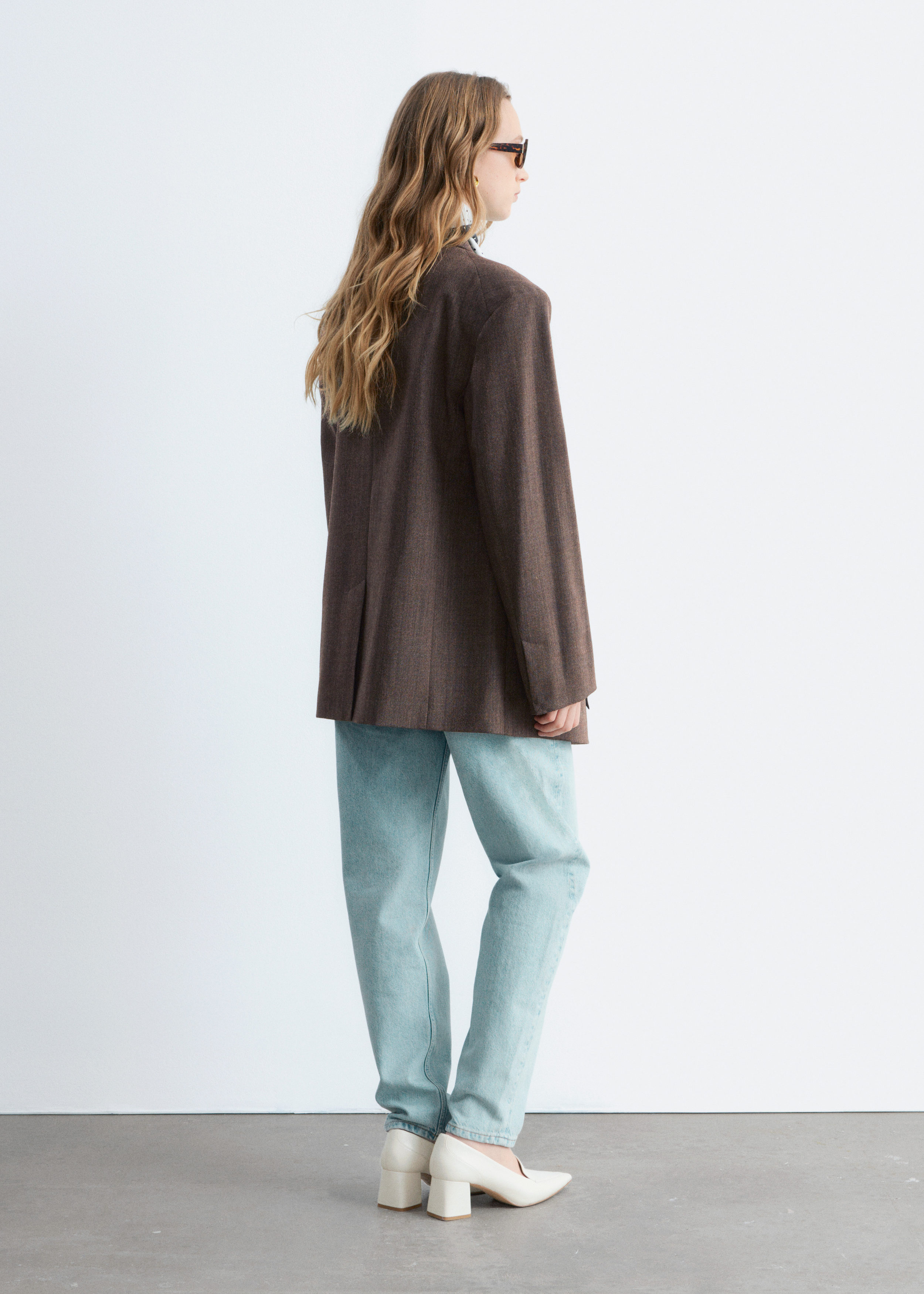 & Other Stories DOUBLE-BREASTED WOOL BLAZER