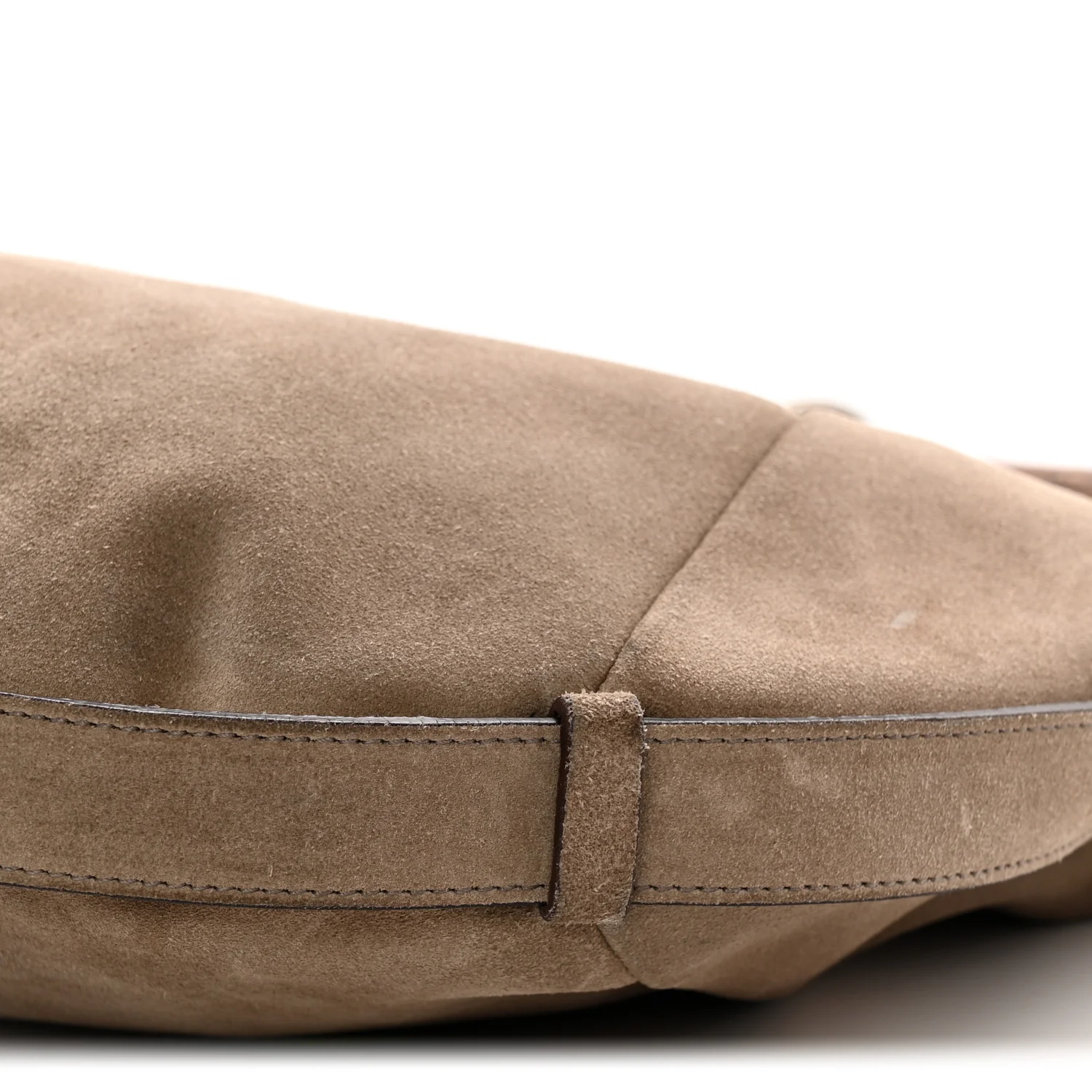 Suede Buffalo Horn Mombasa Hobo Beige - Top Club