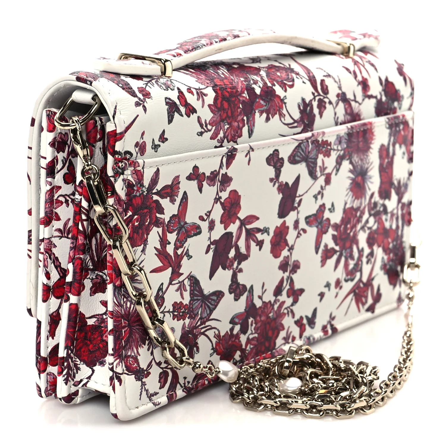 Calfskin Le Coeur Des Papillons Mini My Dior Bag White Multicolor - Top Club