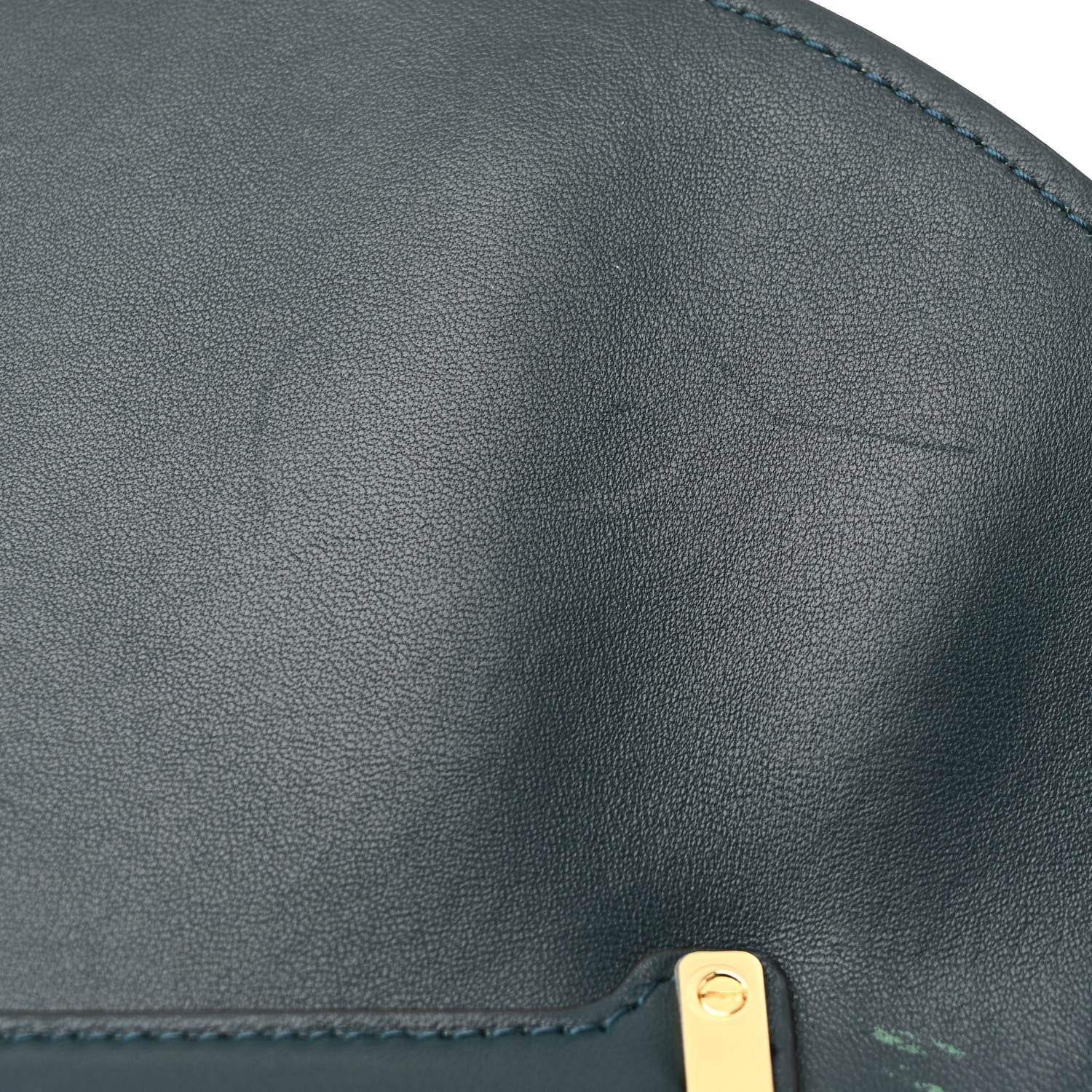 Calfskin Embossed Small Margot Top Handle Divisa Green - Top Club