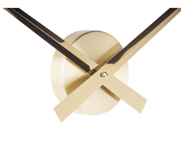 Wall clock Little Big Time alu gold plated