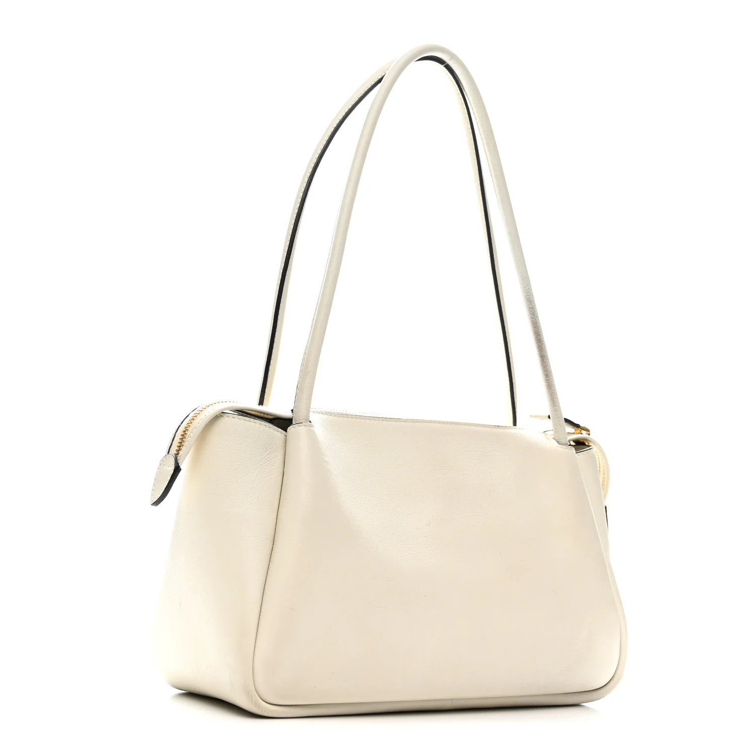 Soft Calfskin Medium Darling Shoulder Bag White - Top Club