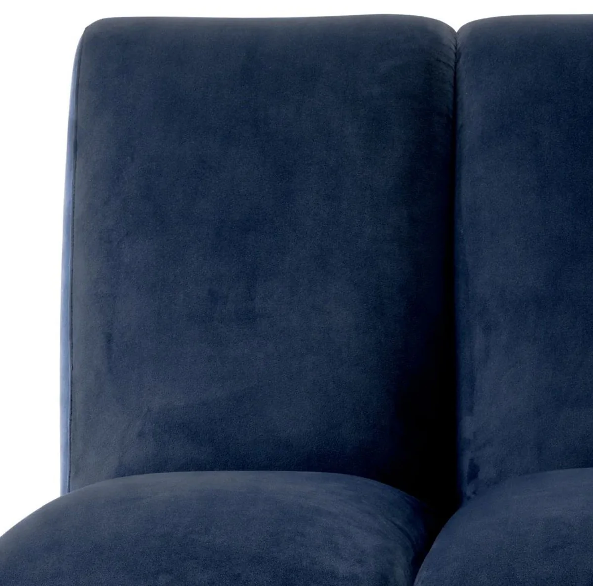 Luxury velvet sofa element midnight blue / black 108.5 x 94.5 x H. 83 cm - Expandable living room sofa - Living room furniture - Luxury furniture