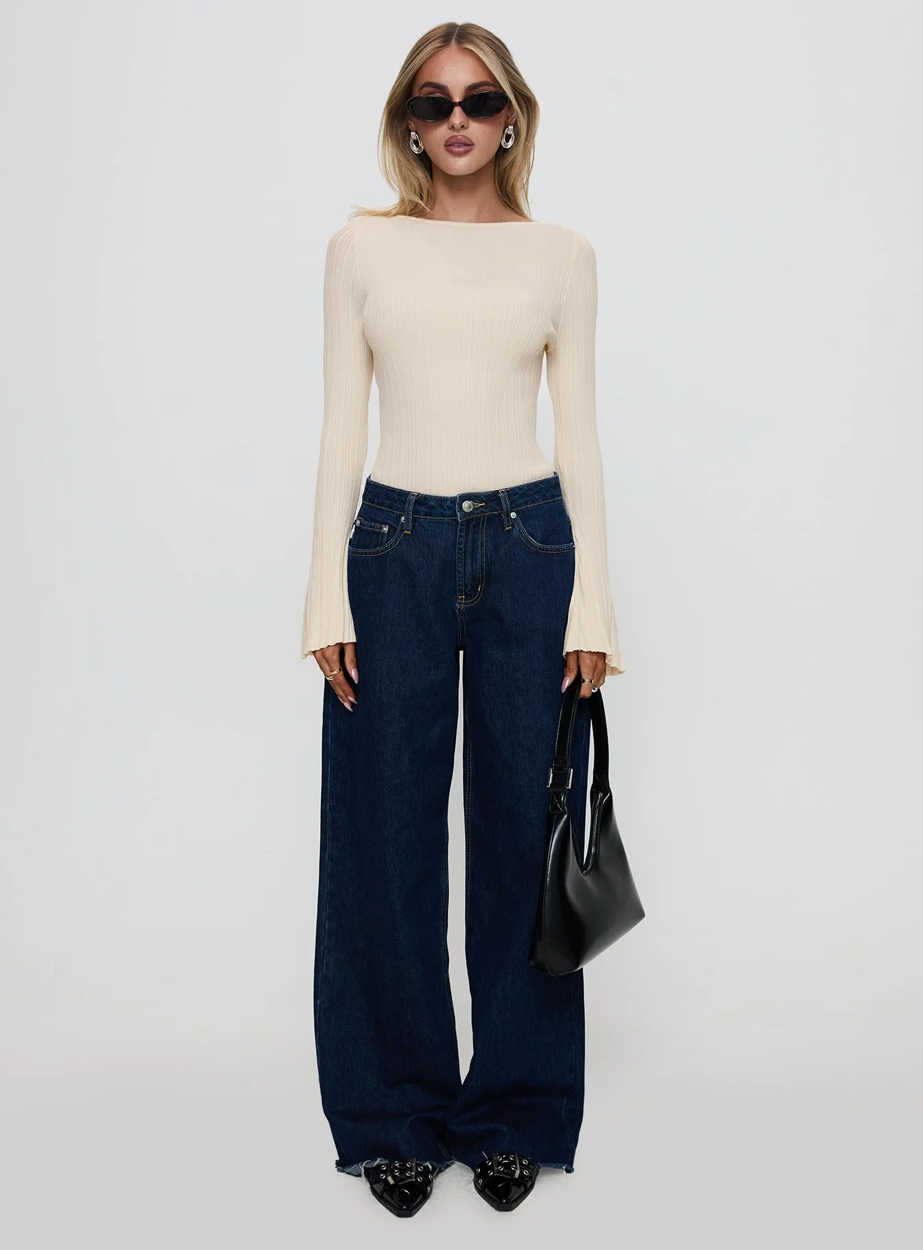 Mayok Long Sleeve Bodysuit Beige