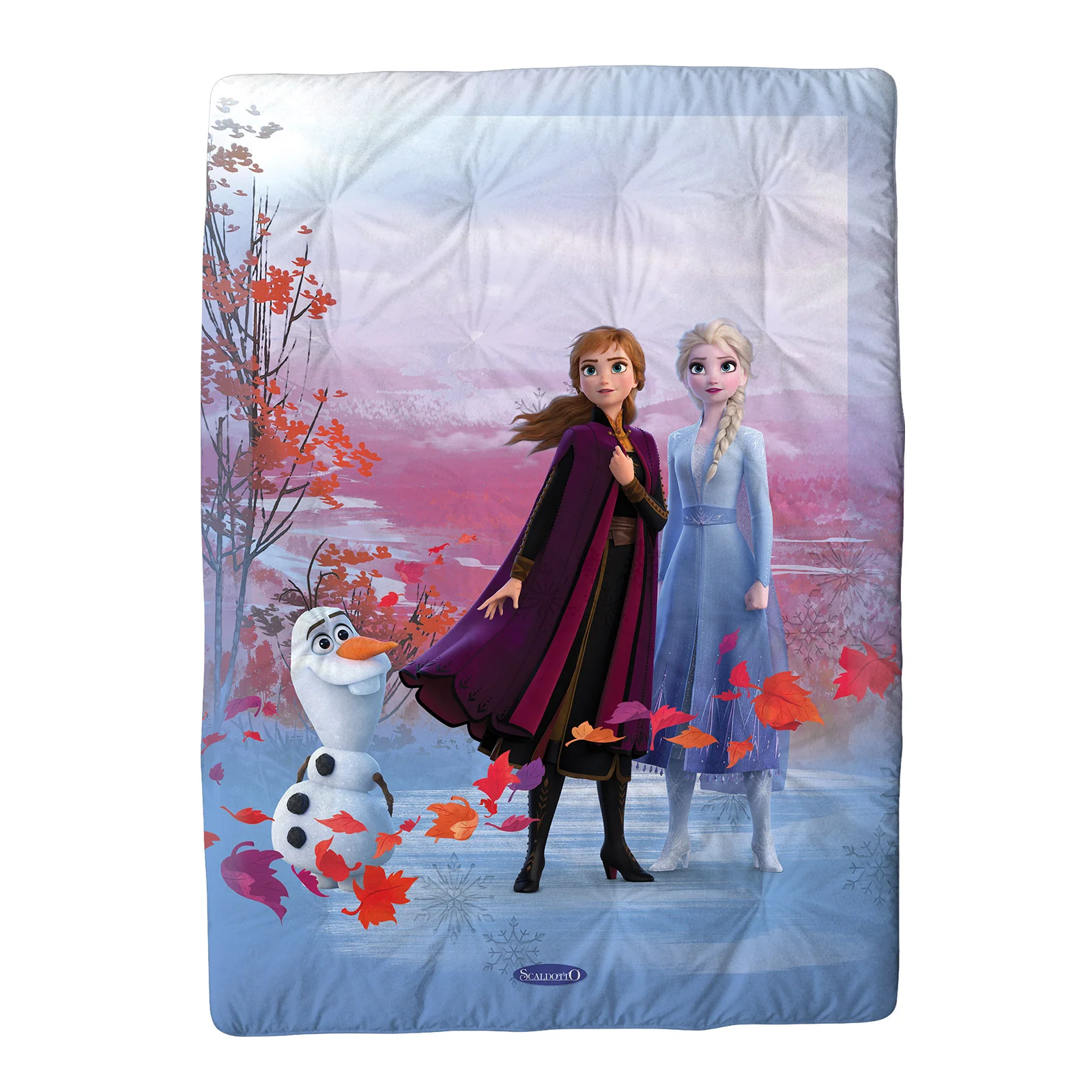 Plaid Scaldotto In Cotone Frozen Elsa Cm.110X160 Unica Caleffi