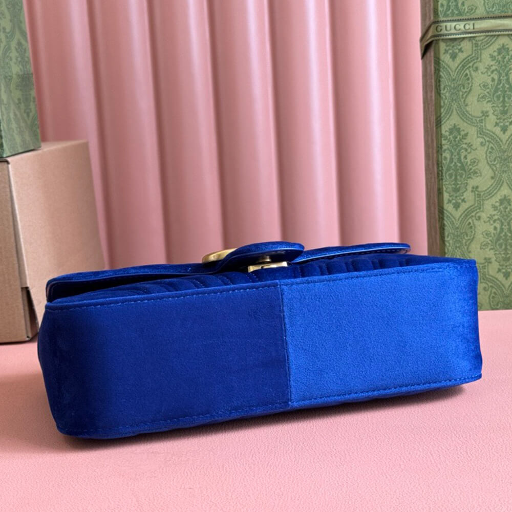 GG Velvet Small Marmont shoulder bag - Top Club