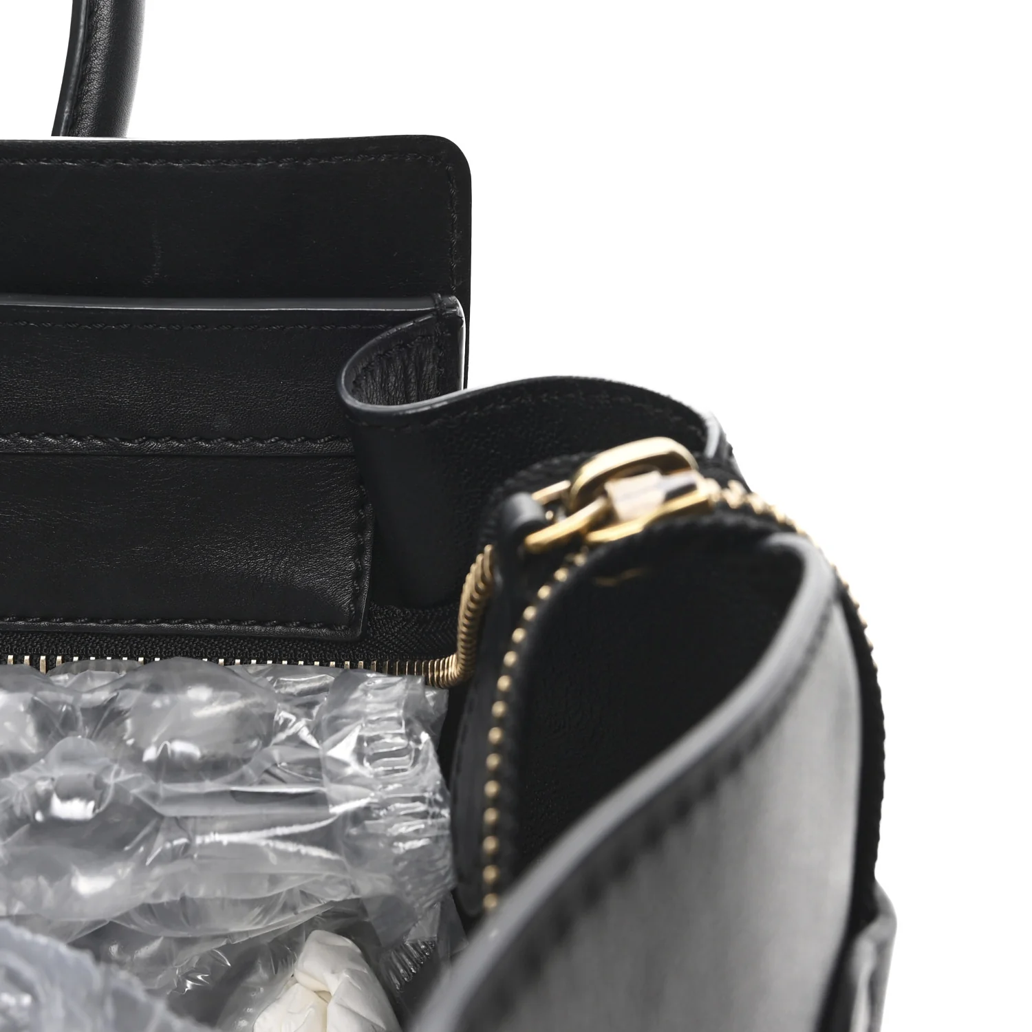 Smooth Calfskin Mini Luggage Black - Top Club