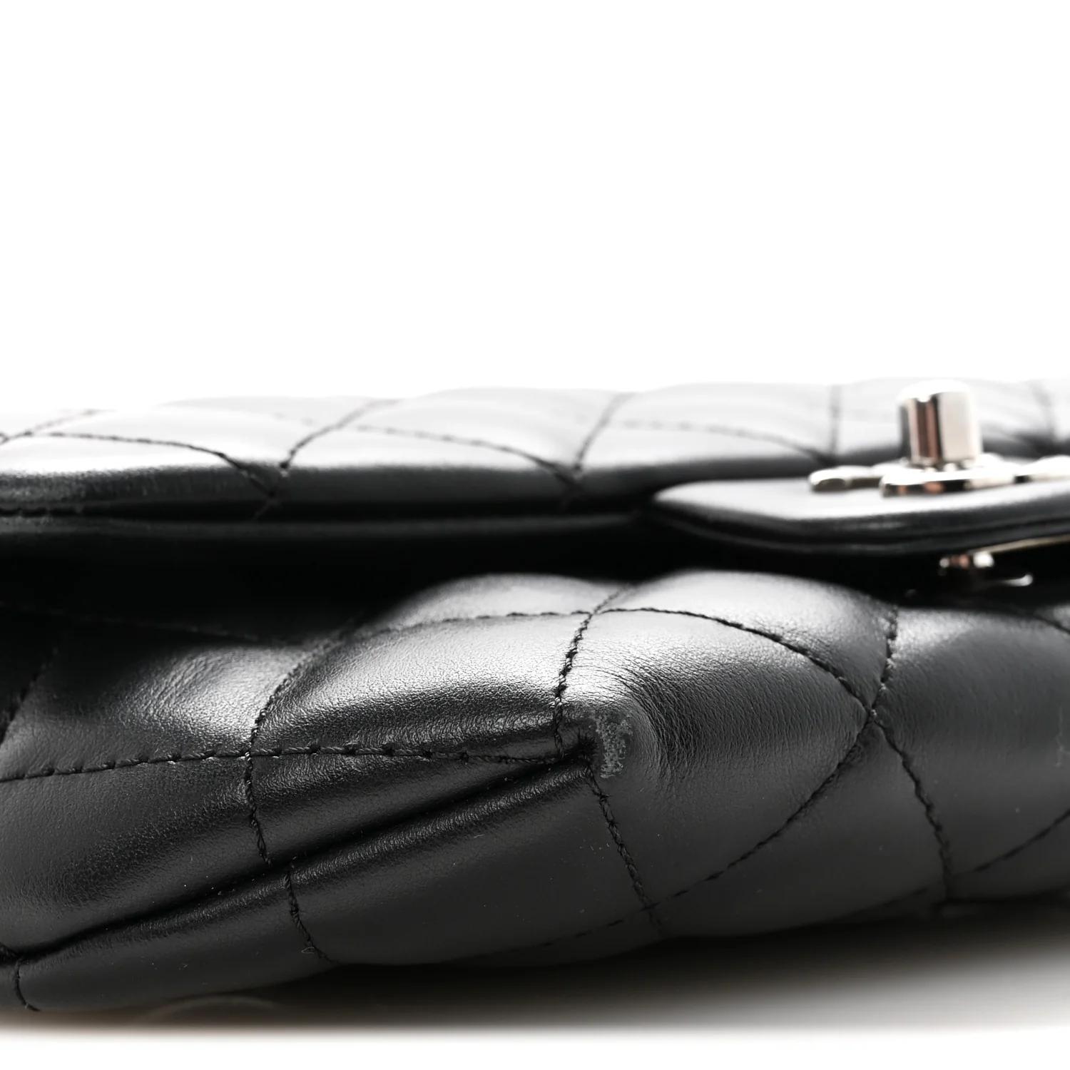 Calfskin Quilted CC Uniform Flap Belt Bag Black - Top Club