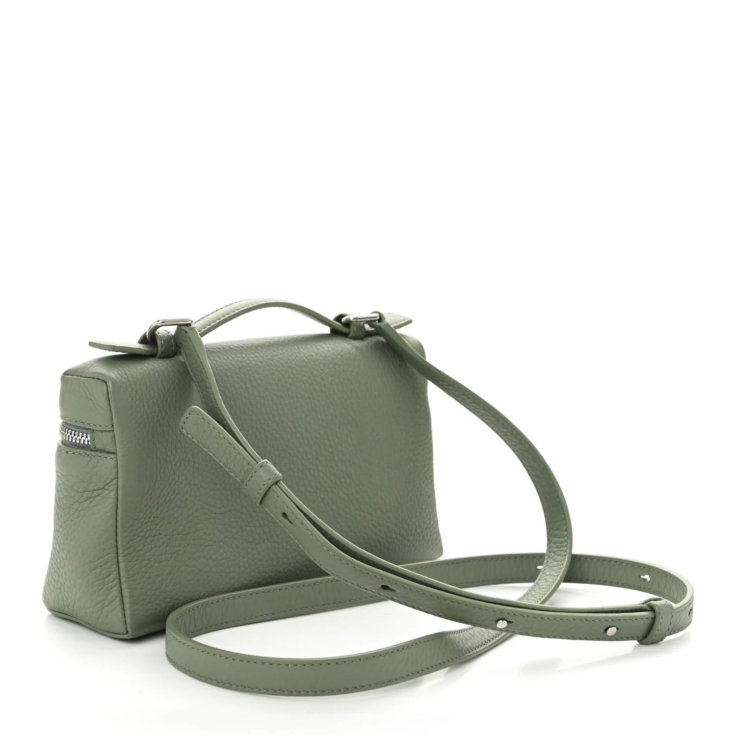 Grained Calfskin L19 Extra Pocket Pouch Sage Brush Leaves - Top Club