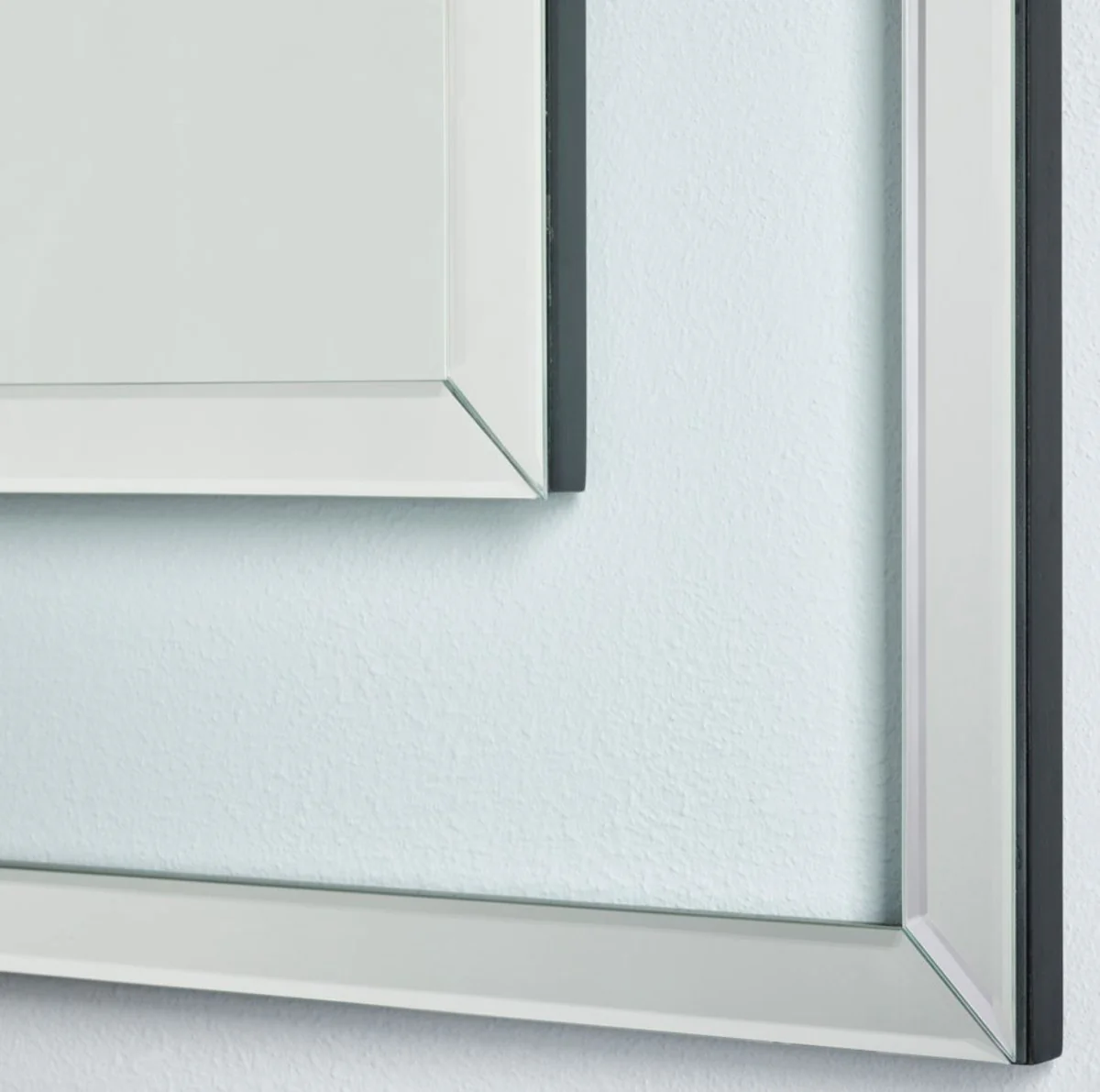 Designer wall mirror 90 x H. 90 cm - living room mirror - cloakroom mirror - luxury furniture