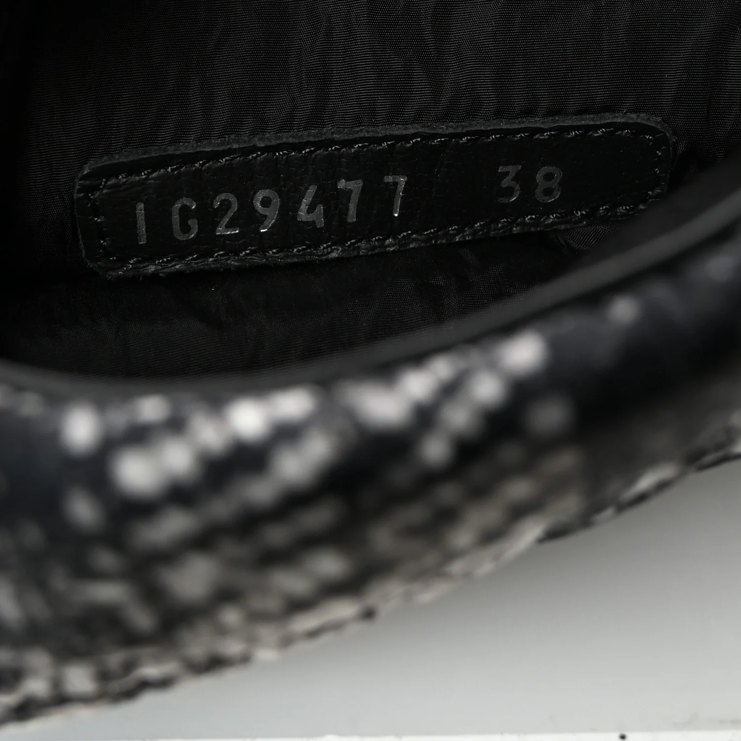 Calfskin Tweed Nylon Printed Boots 38 Black - Top Club