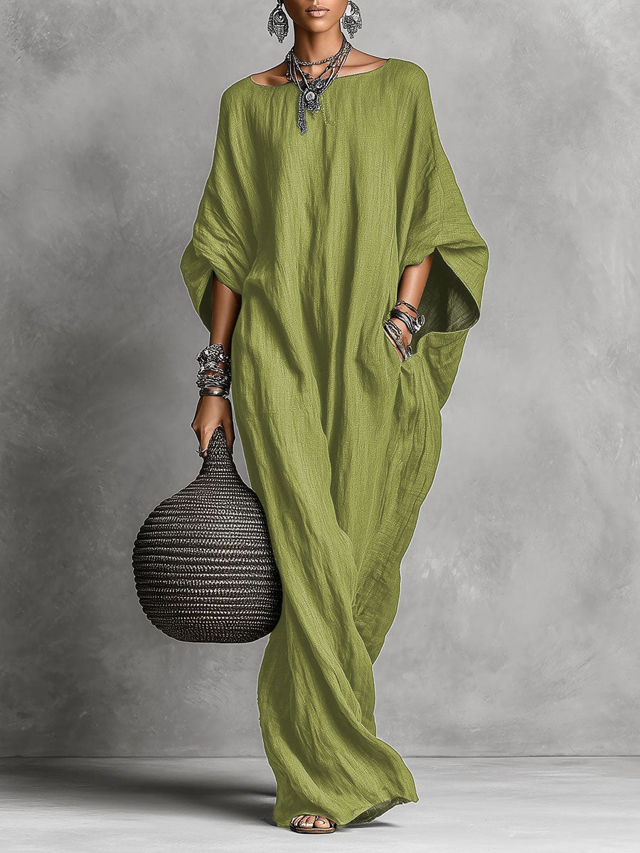 Minimalist Casual Sleeveless Cotton And Linen Long Dress - Nordfashionstorm - Women's Clothing, Fashion for You - Nordfashionstorm.com