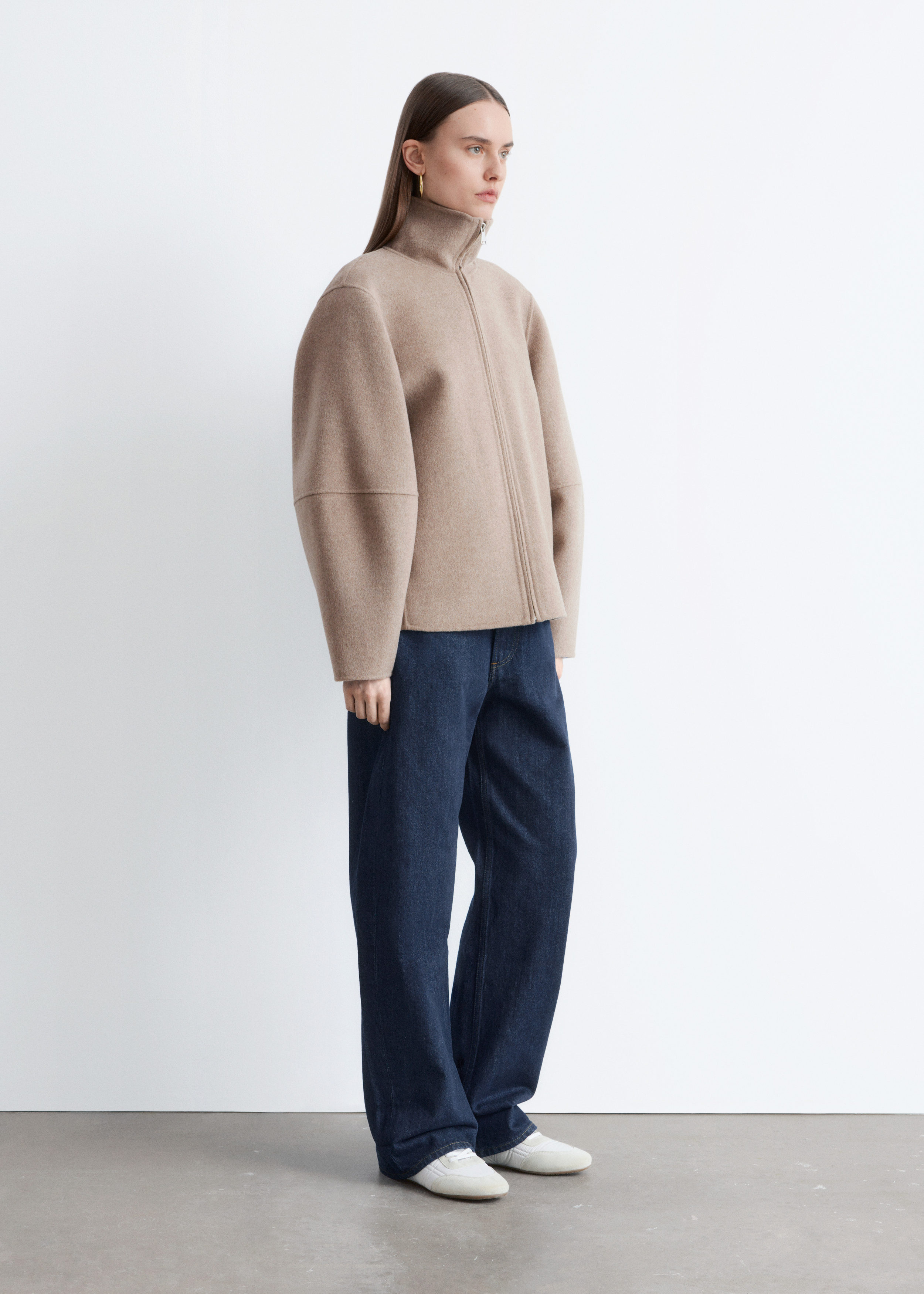 & Other Stories ZIP-UP WOOL JACKET